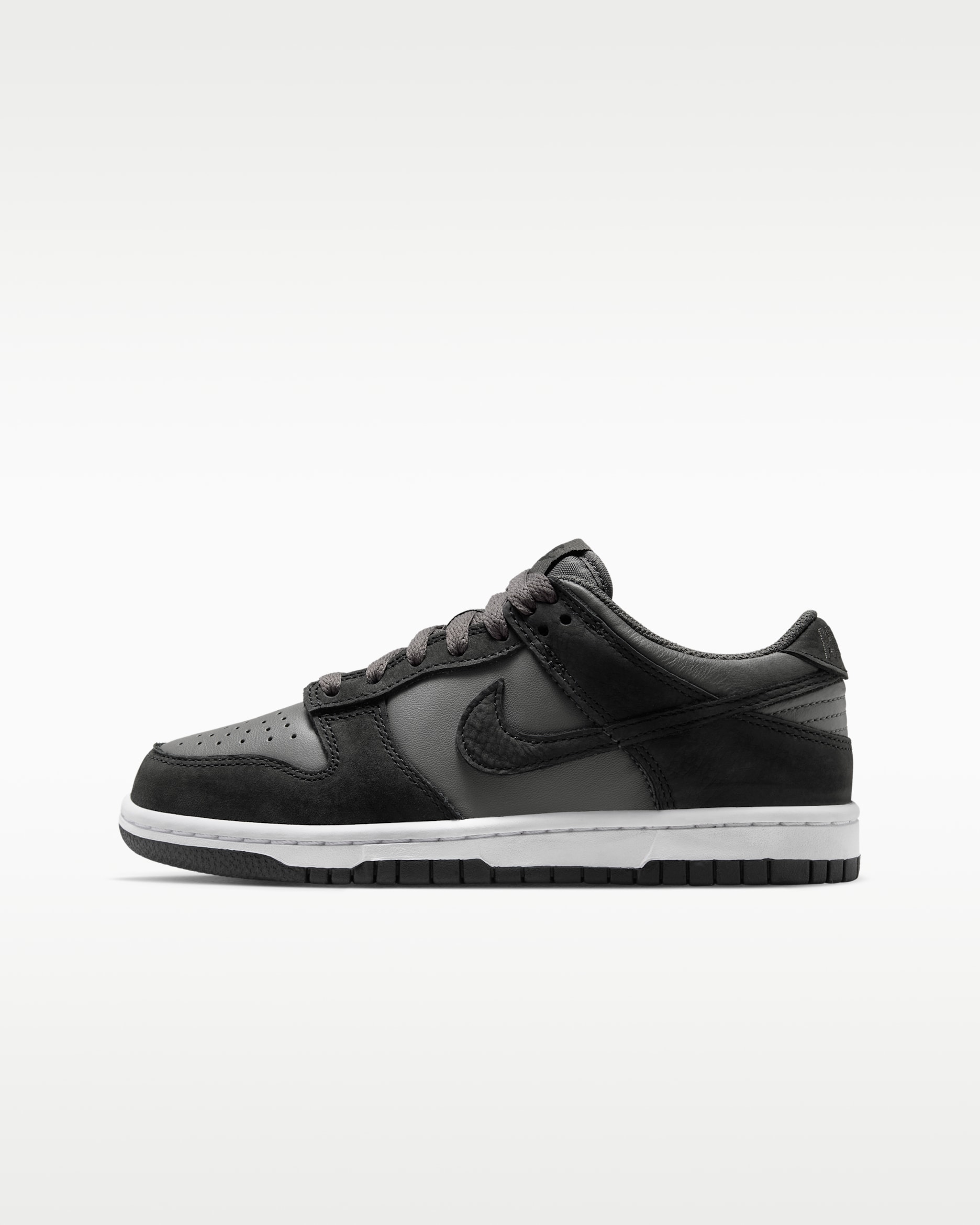 Nike Dunk Low SE Big Kids' Shoes - Medium Ash/White/Black