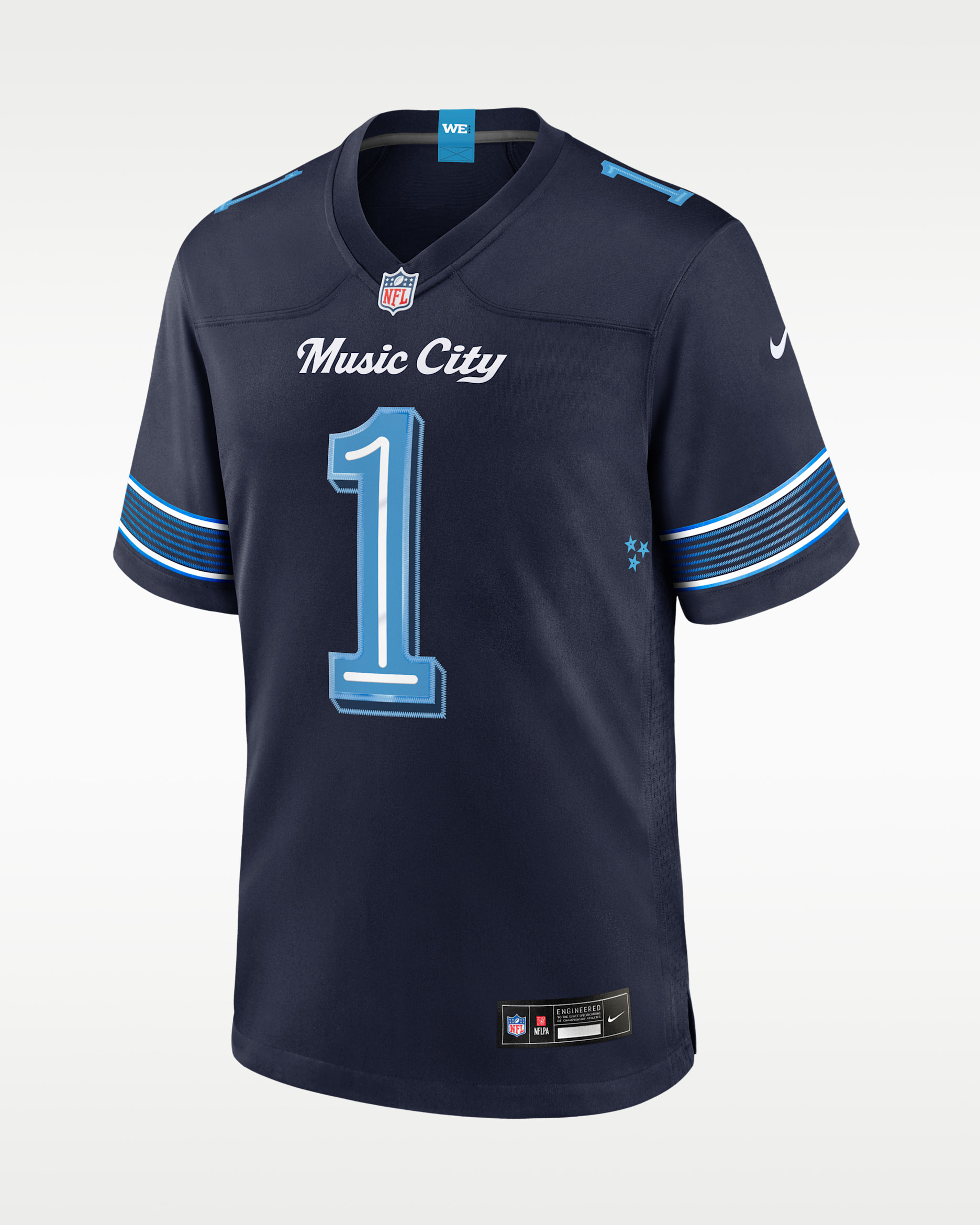 Cameron Ward Tennessee Titans Rivalries Collection Men's Nike NFL Game Jersey - Navy