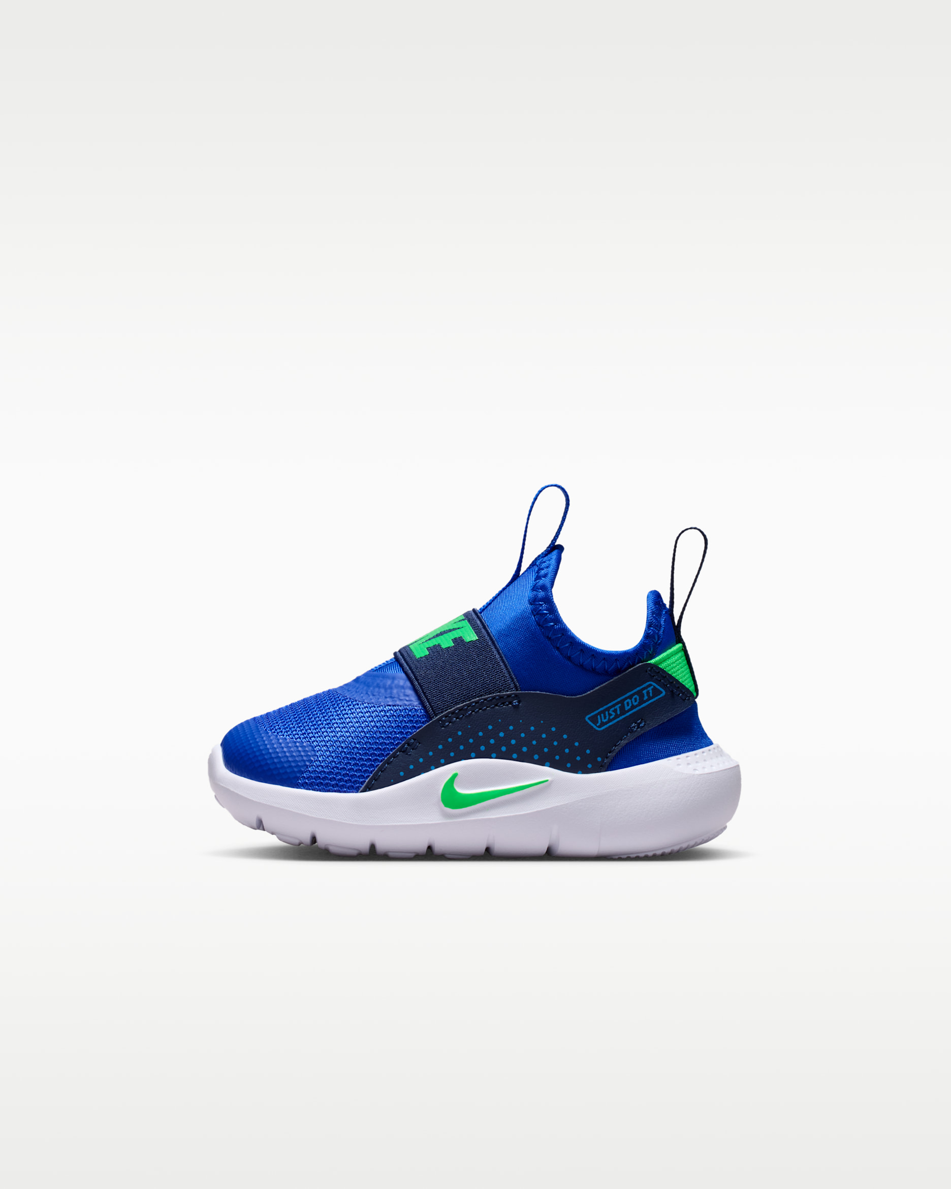 Nike Flex Runner 4 Baby/Toddler Shoes - Racer Blue/Midnight Navy/Aurora Blue/Illusion Green