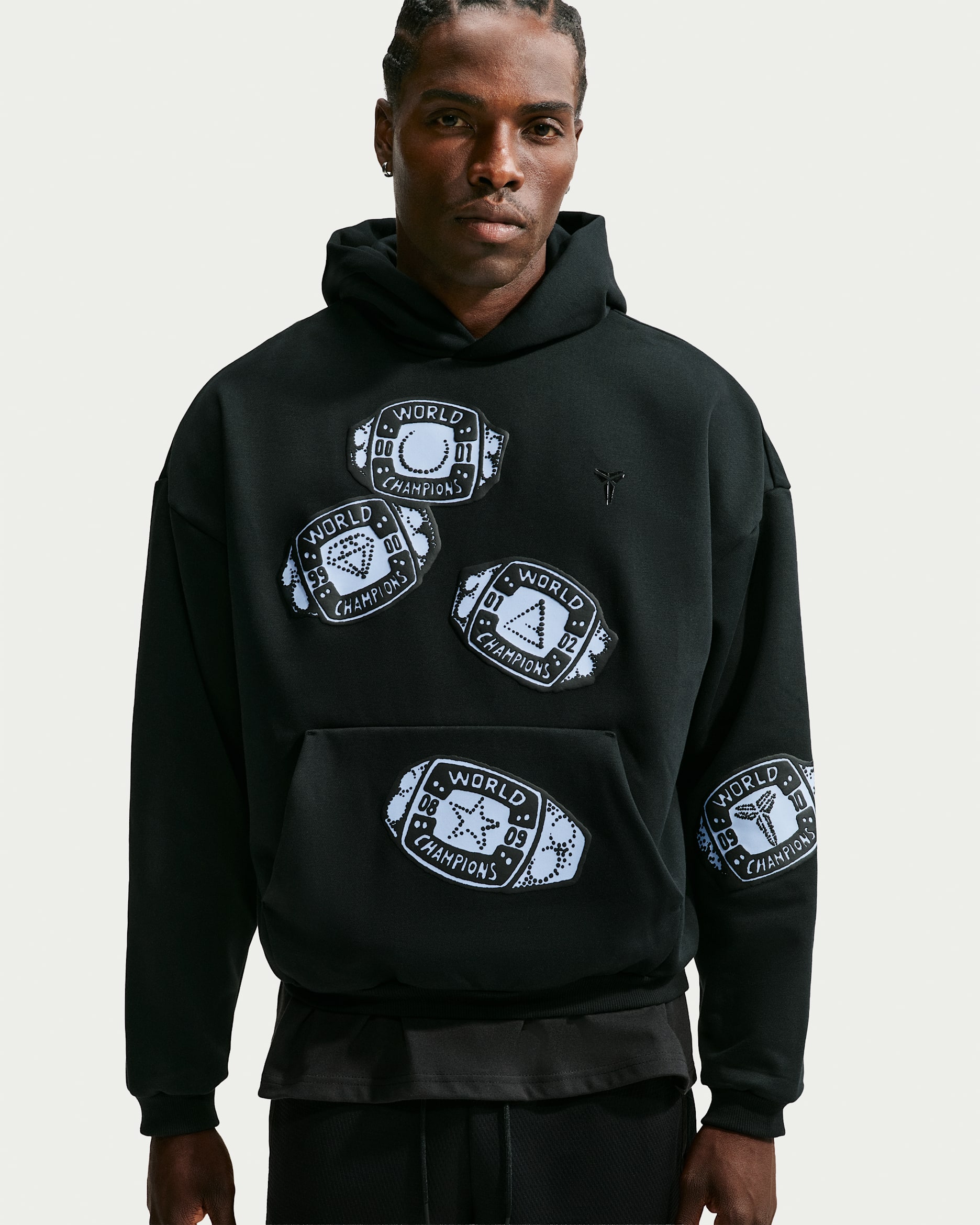Sweat à capuche de basket Therma-FIT Kobe Nike Standard Issue pour homme - Noir/Noir