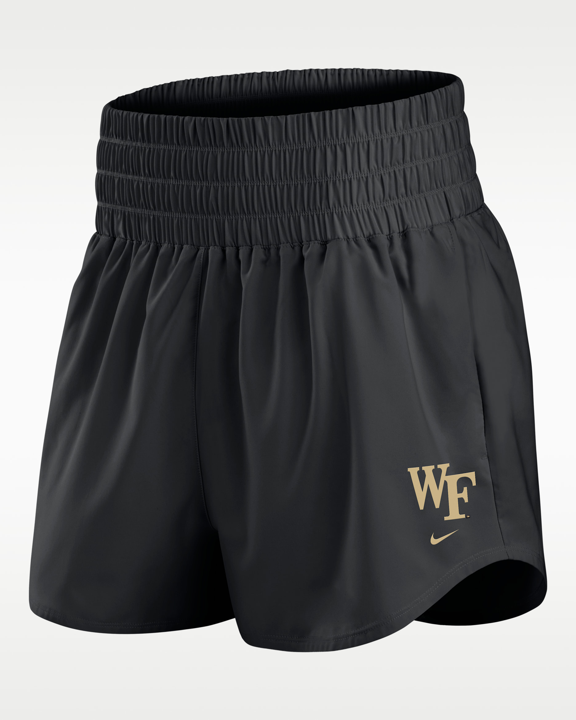 Wake Forest Primary Logo One Women's Nike Dri-FIT College Shorts - Black