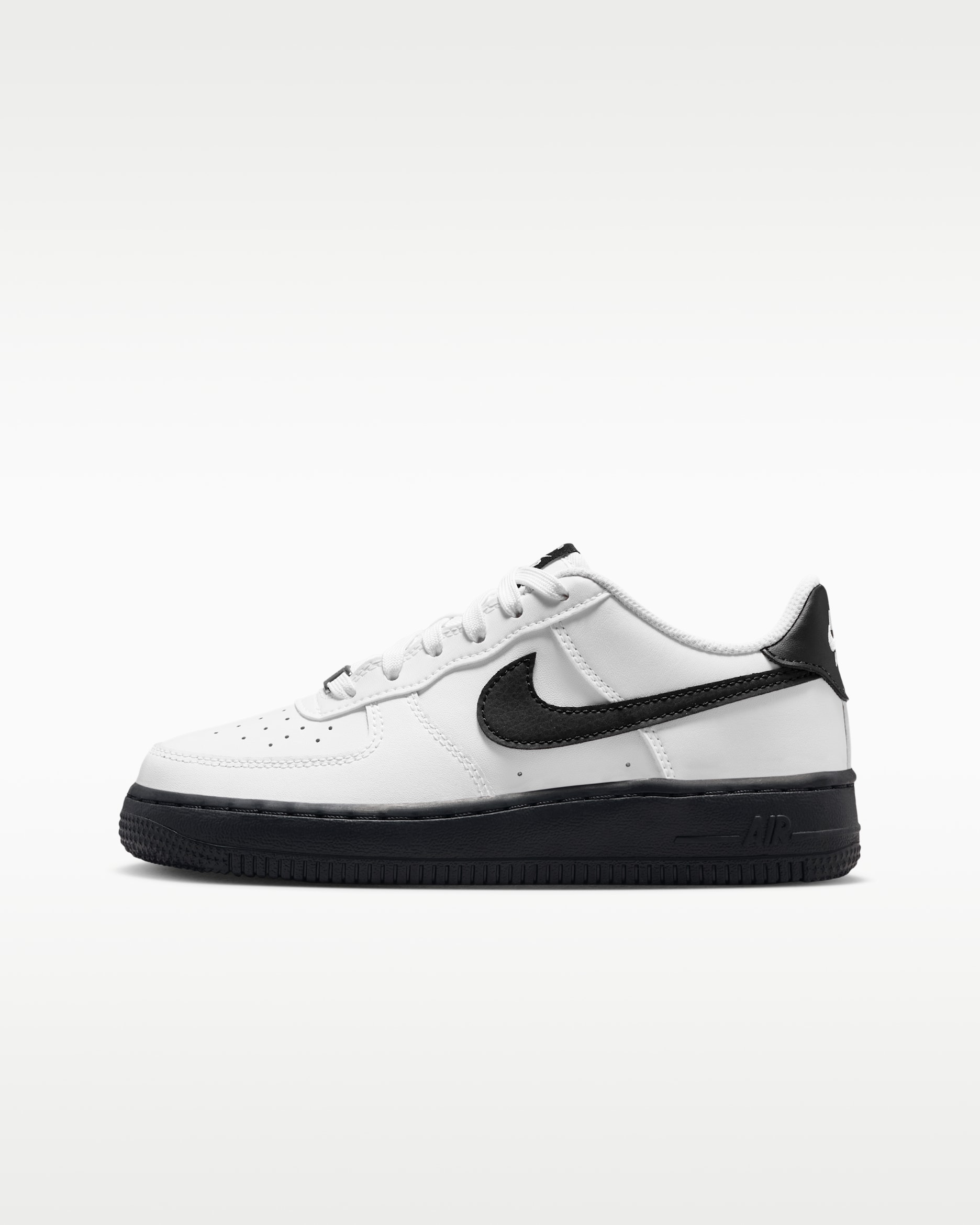 Chaussure Nike Air Force 1 pour ado - Blanc/Noir