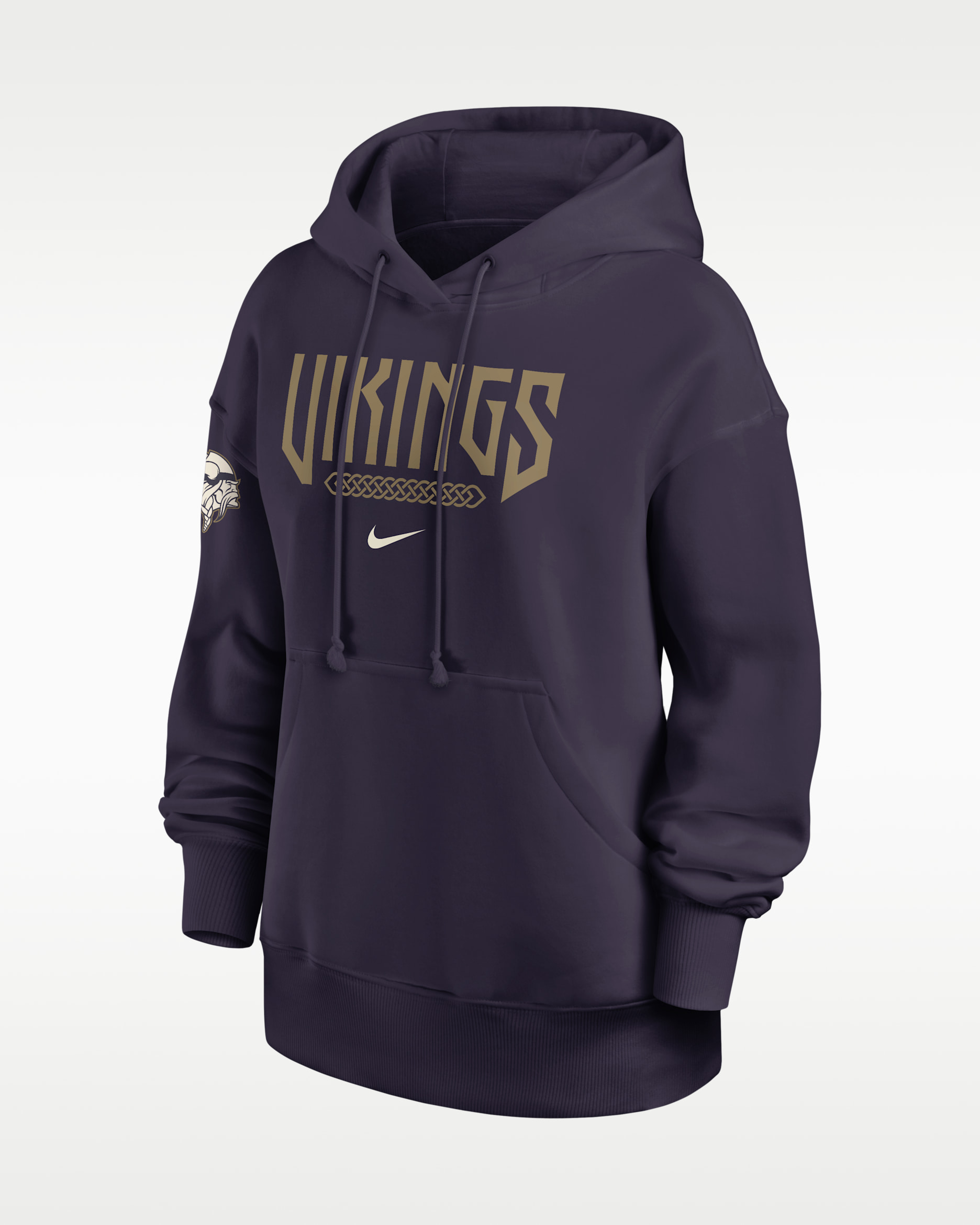 Minnesota Vikings Rivalries Collection Phoenix Women's Nike NFL Oversized Pullover Hoodie - Purple