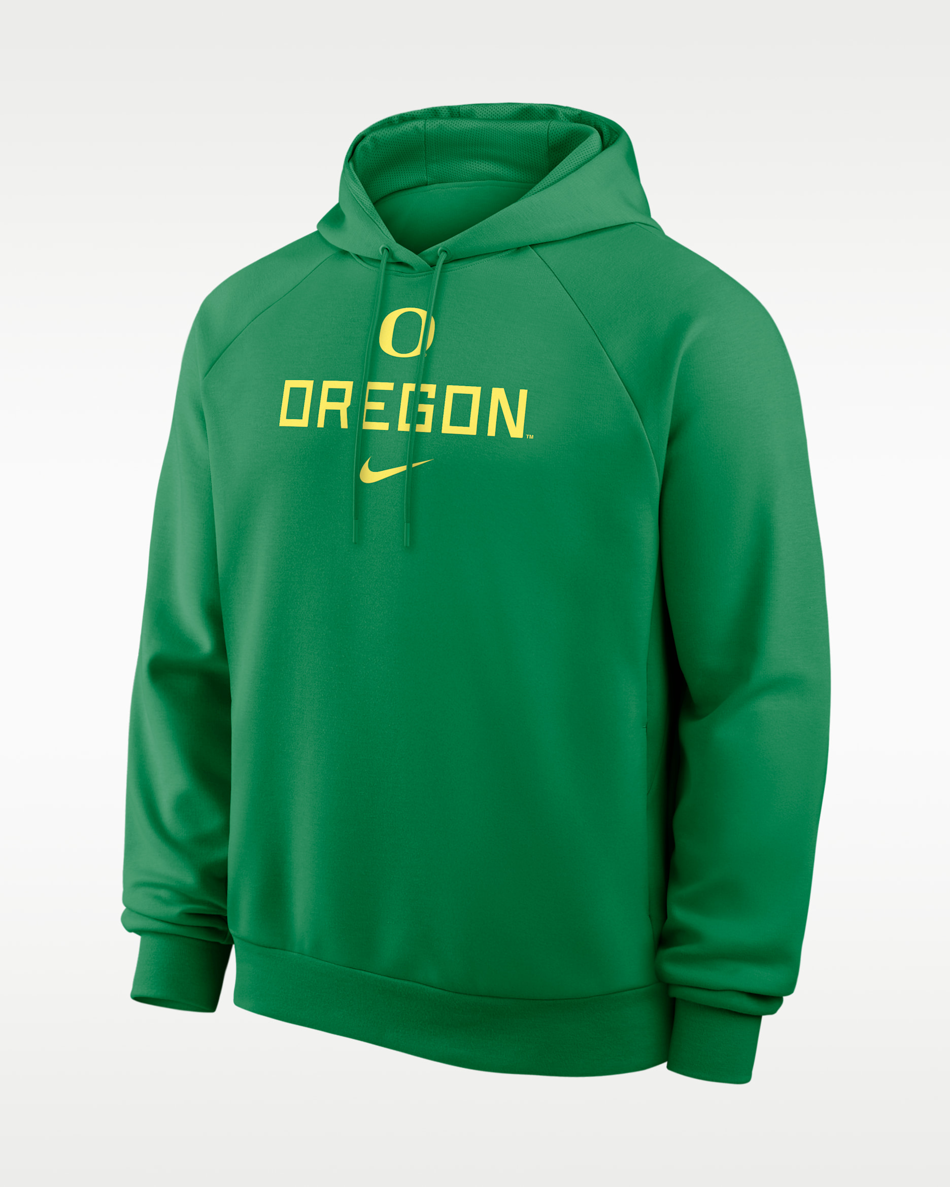 Sudadera con gorro sin cierre universitaria Nike Dri-FIT para hombre Oregon Premium Performance - Verde manzana