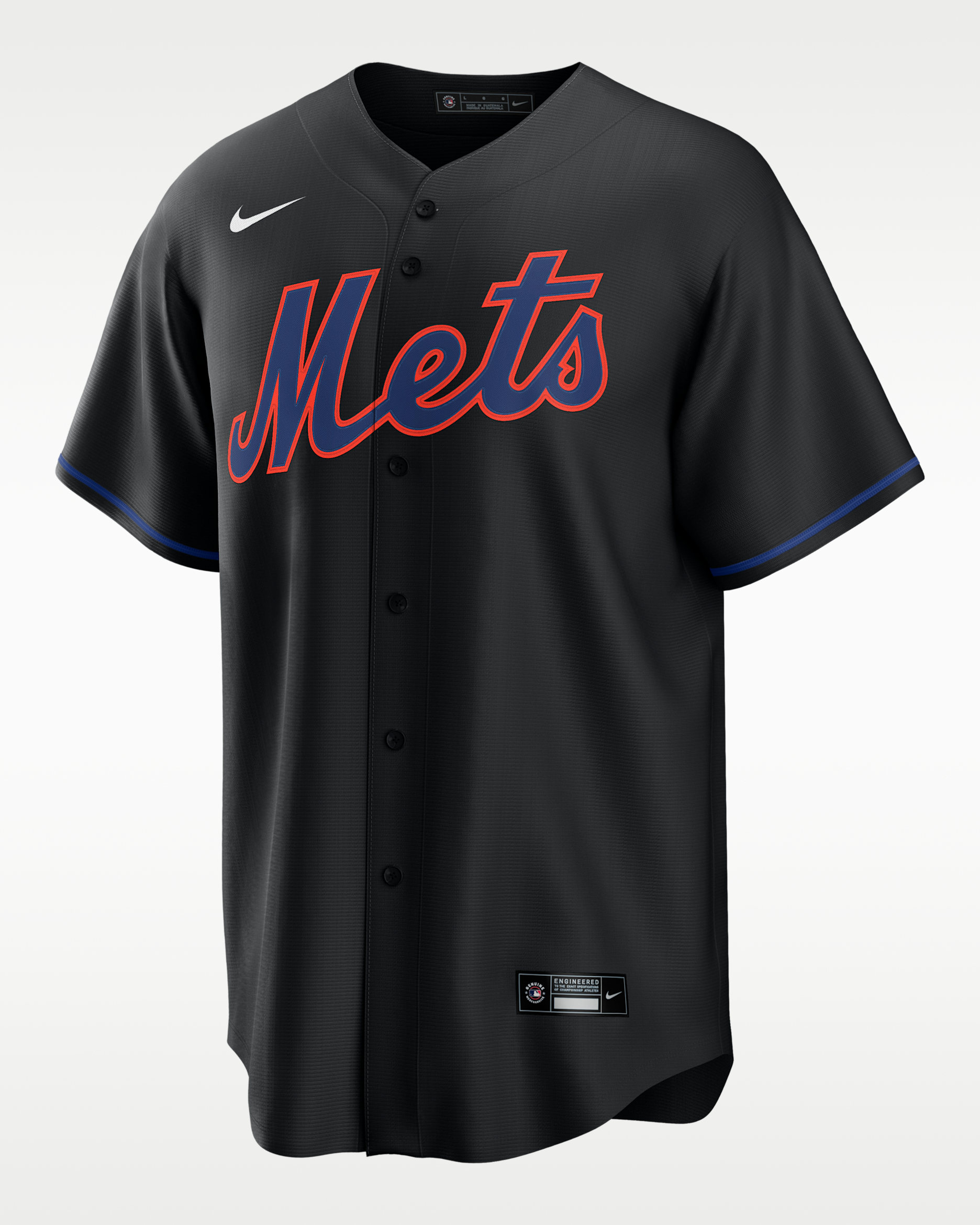 Starling Marte New York Mets Men's Nike MLB Replica Jersey - Black