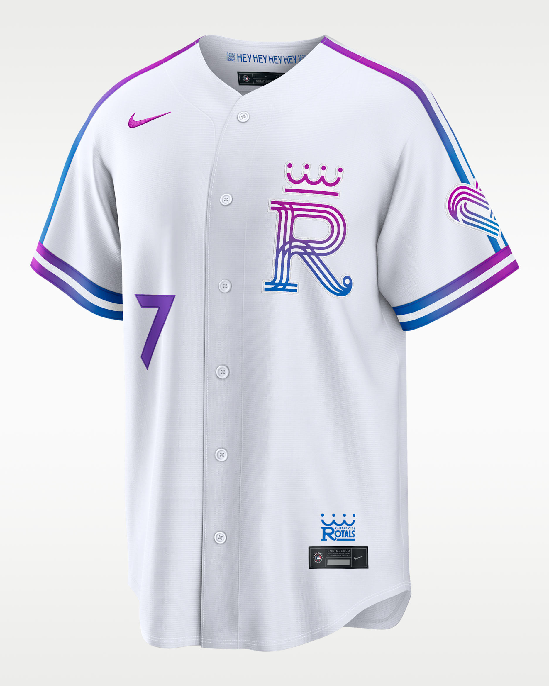 Bobby Witt Jr. Kansas City Royals City Connect Men's Nike MLB Stadium Jersey - Navy
