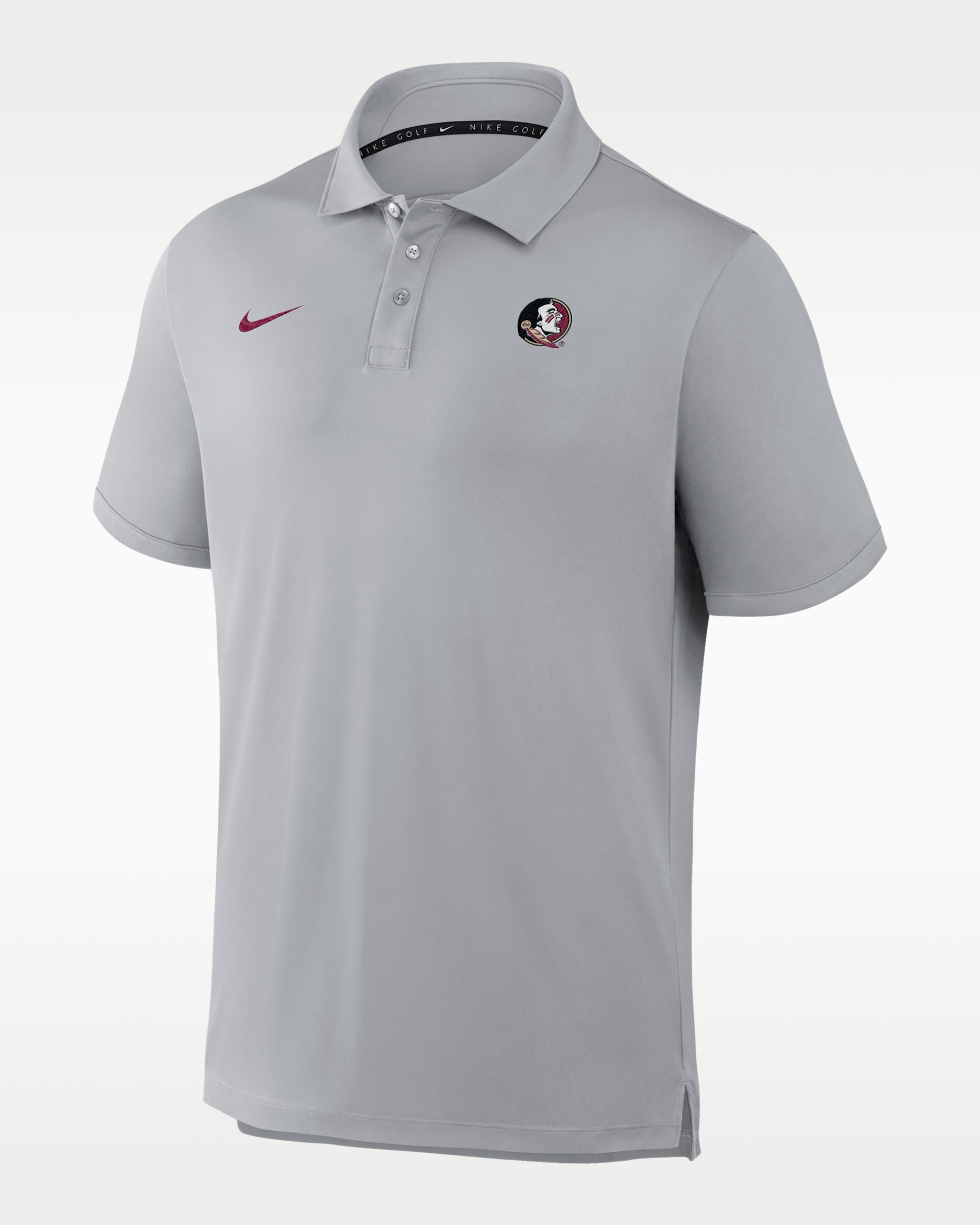 Polo universitaria Nike Dri-FIT para hombre Florida State Par - Gris