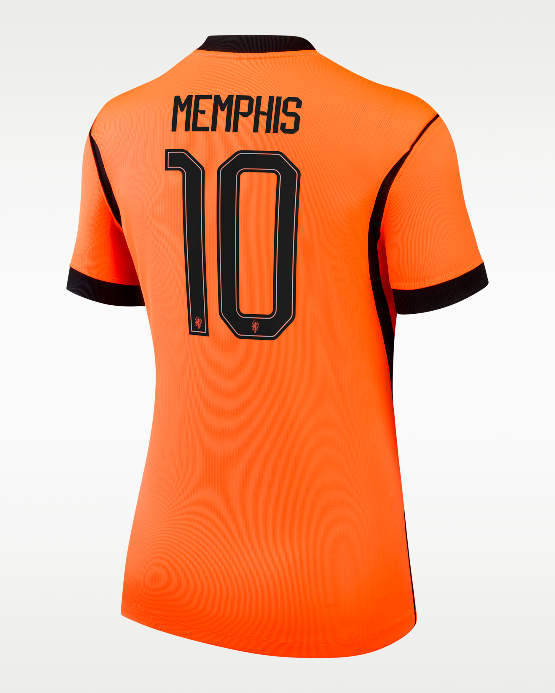 Memphis Depay Netherlands National Team 2026 Stadium Home Women's Nike Dri-FIT Soccer Jersey - Orange