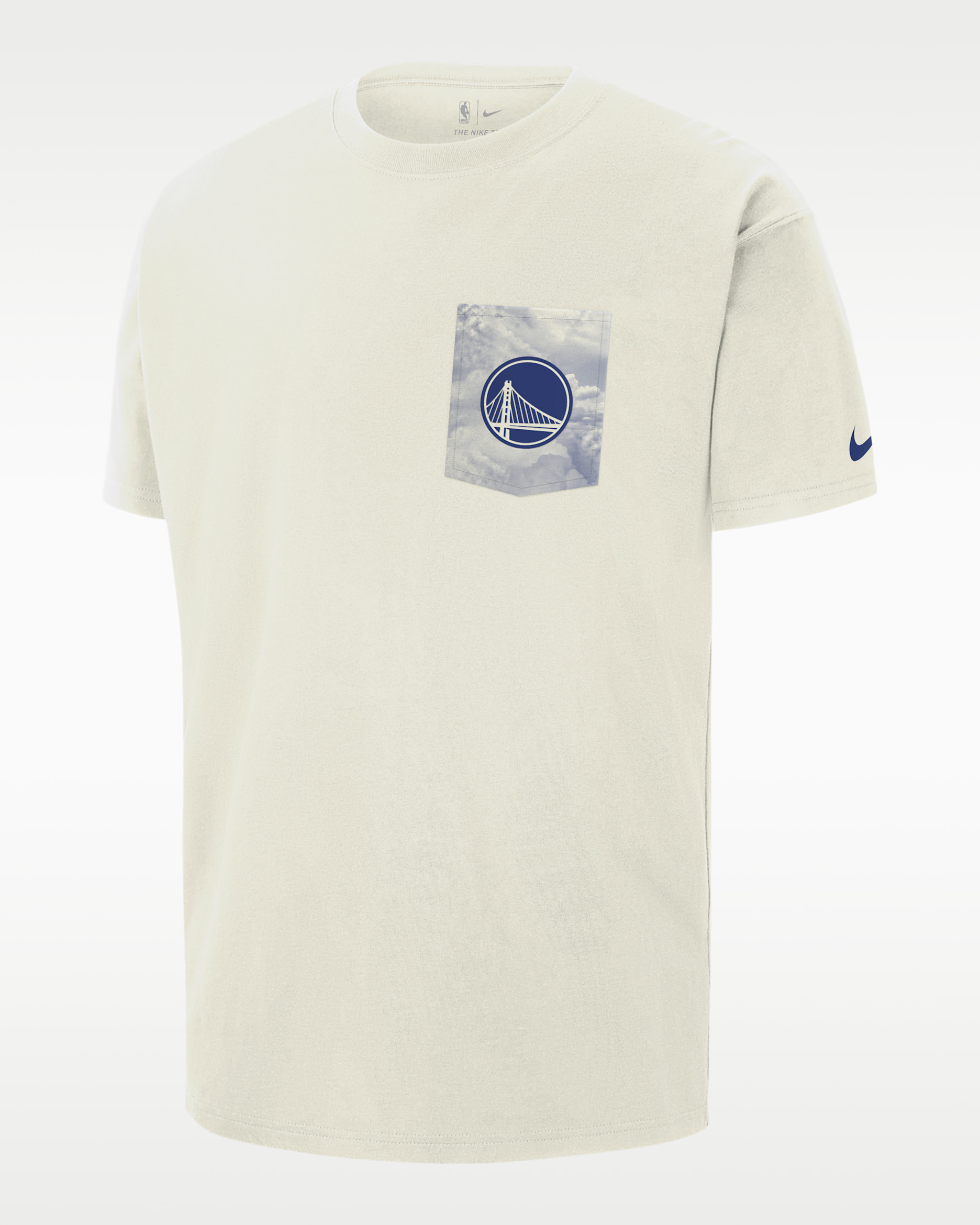 Golden State Warriors Courtside Men's Nike NBA Max90 T-Shirt - Sail