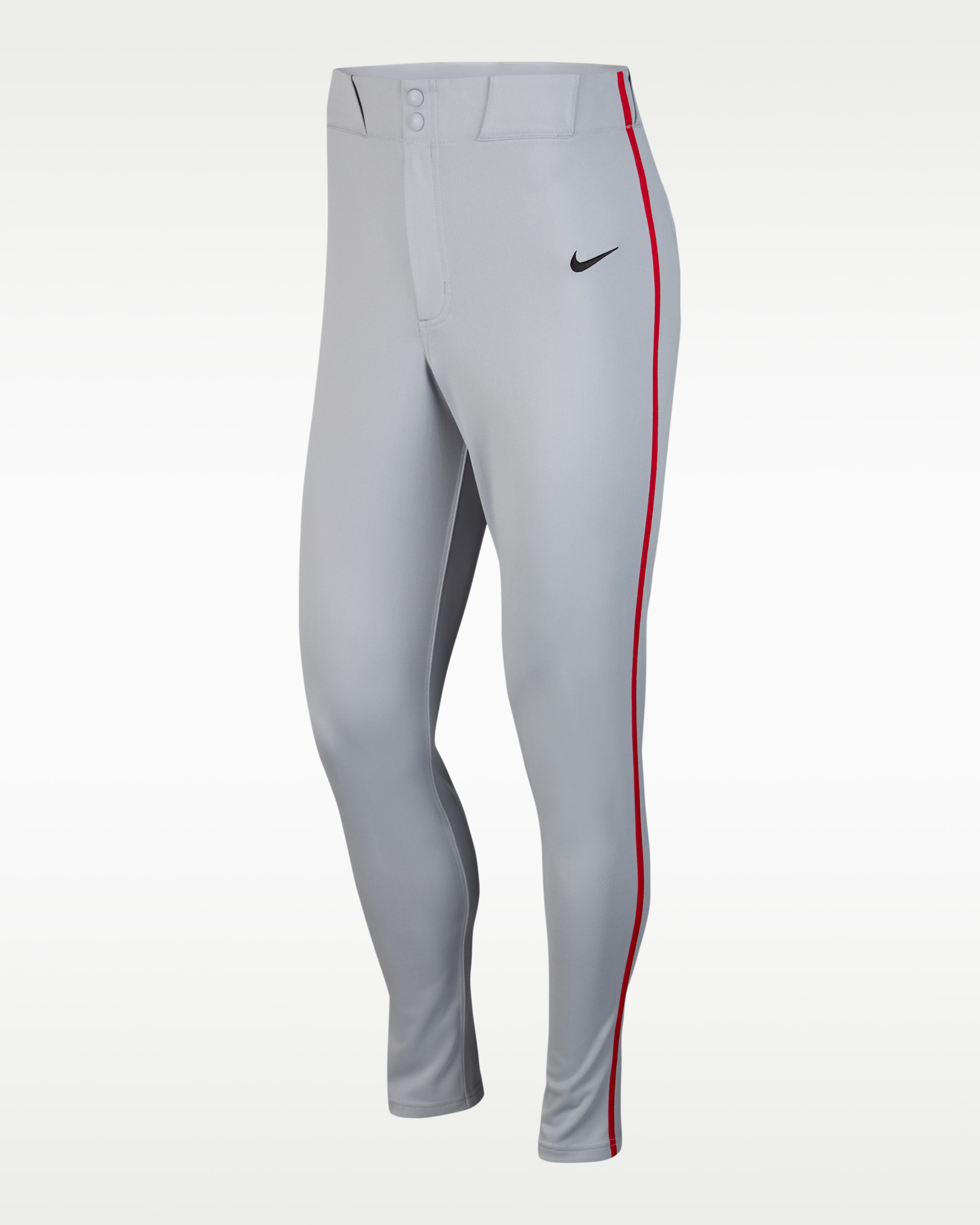 Pants de béisbol entubados para hombre Nike Vapor Select - Gris lobo/Rojo universitario/Negro