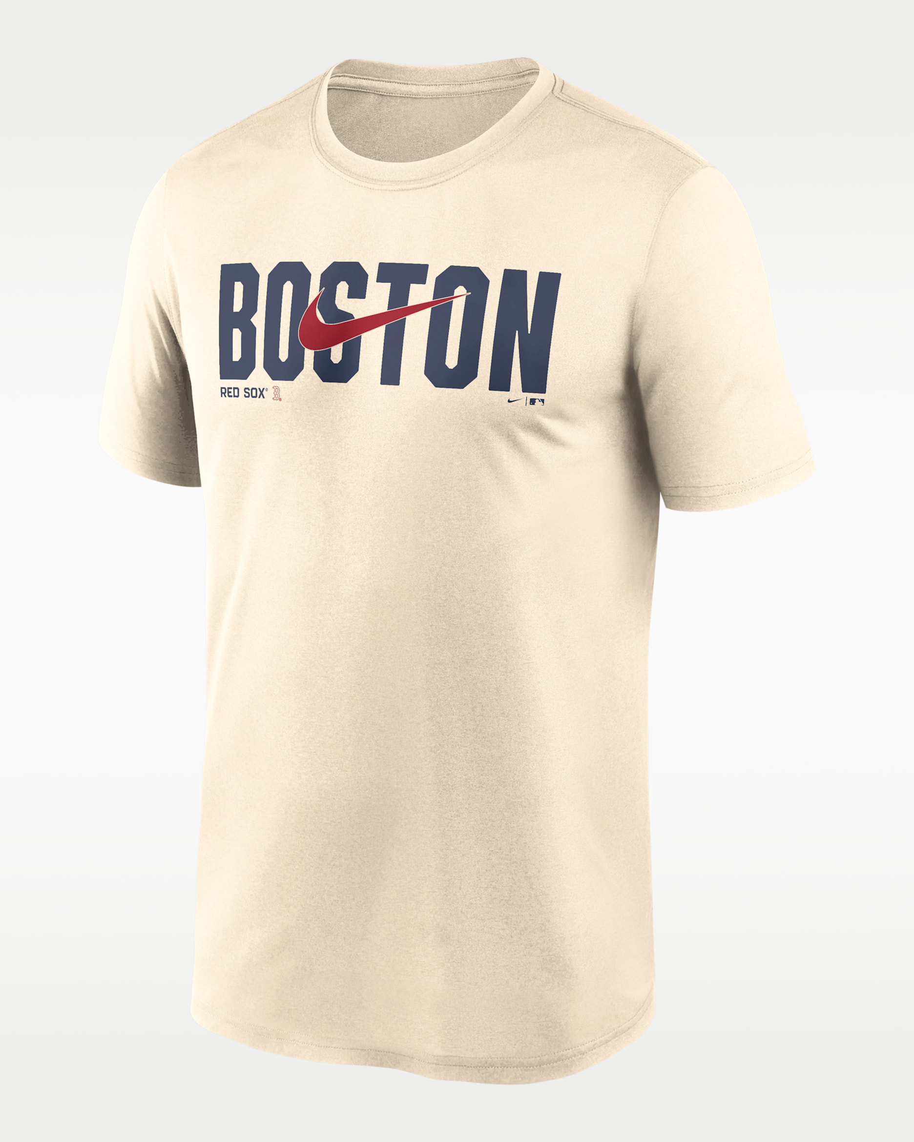 Playera Nike Dri-FIT de la MLB para hombre Boston Red Sox Swoosh Legend - Natural