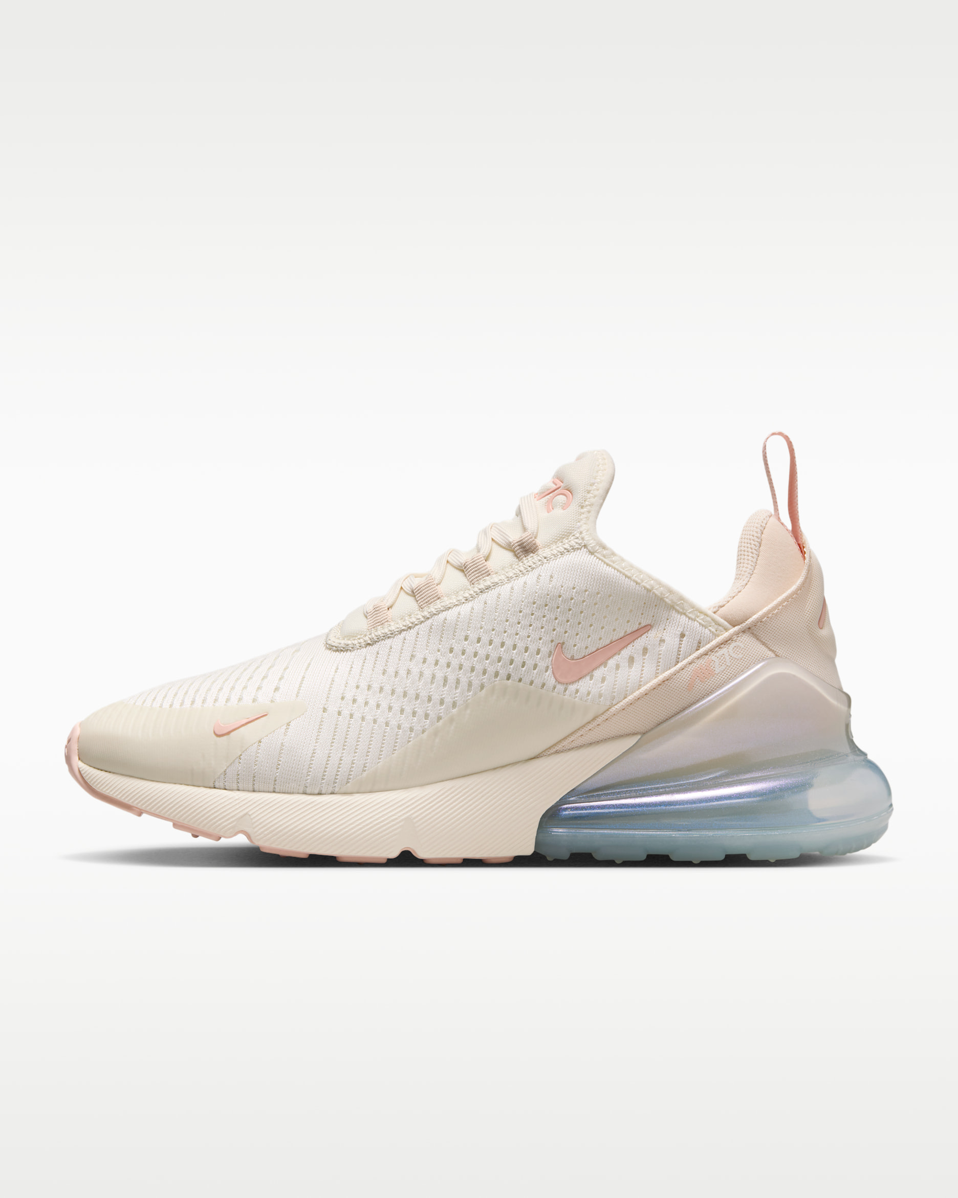 Nike Air Max 270 Women's Shoes - Soft Pearl/Pearl White/Metallic Silver/Washed Coral