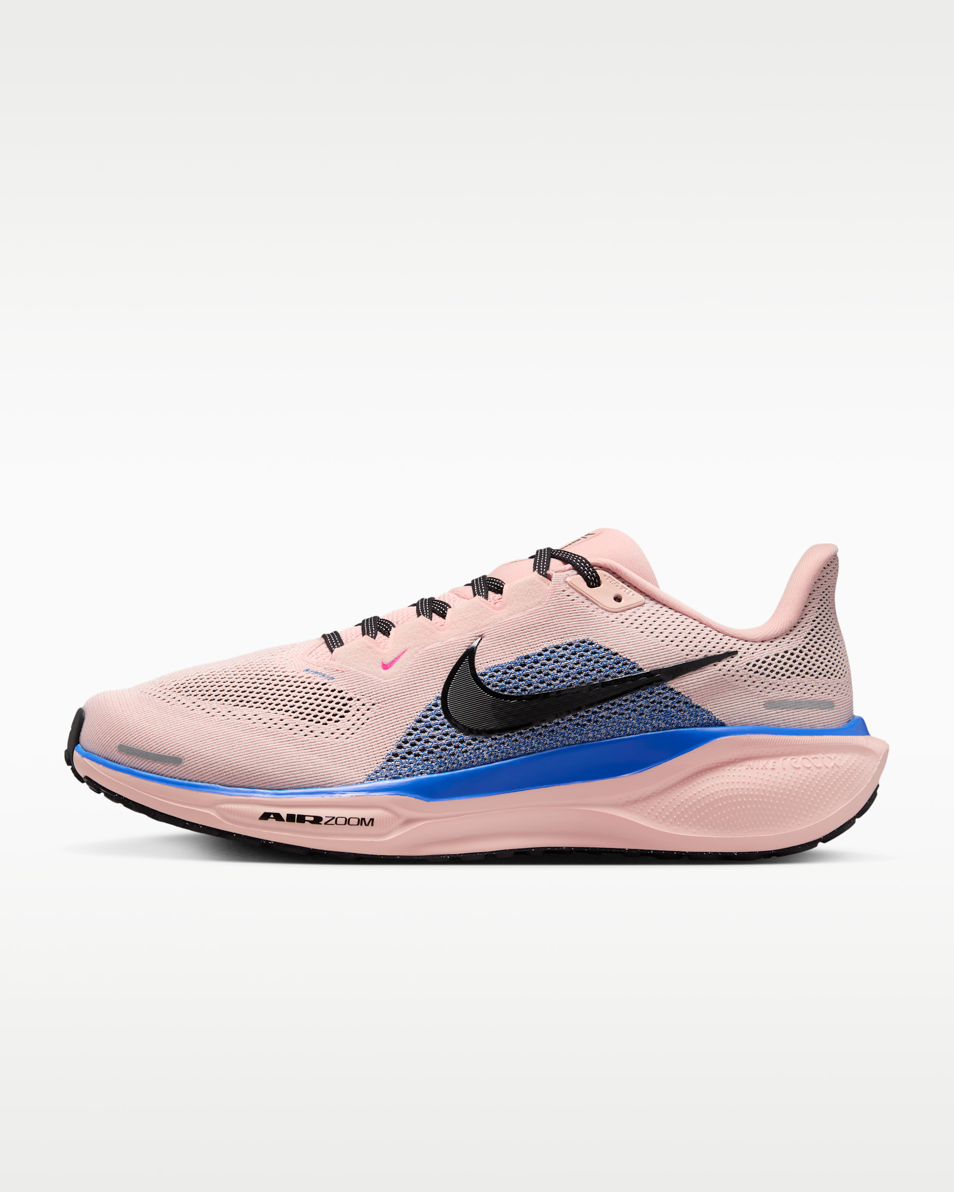 Nike Pegasus 41 Men's Road Running Shoes - Washed Coral/Racer Blue/Hyper Pink/Black