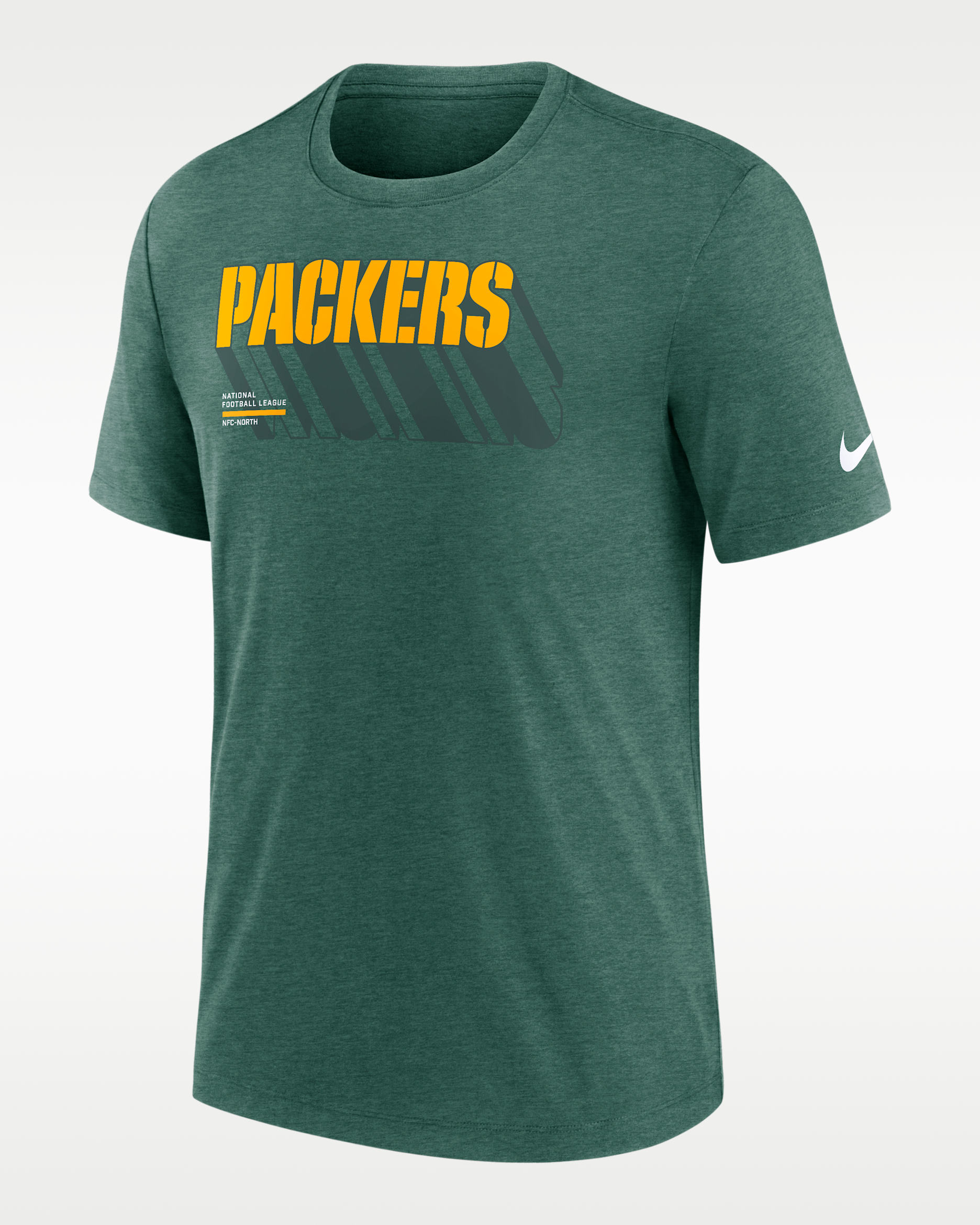 Green Bay Packers Long Pass Men's Nike NFL T-Shirt - Green Heather