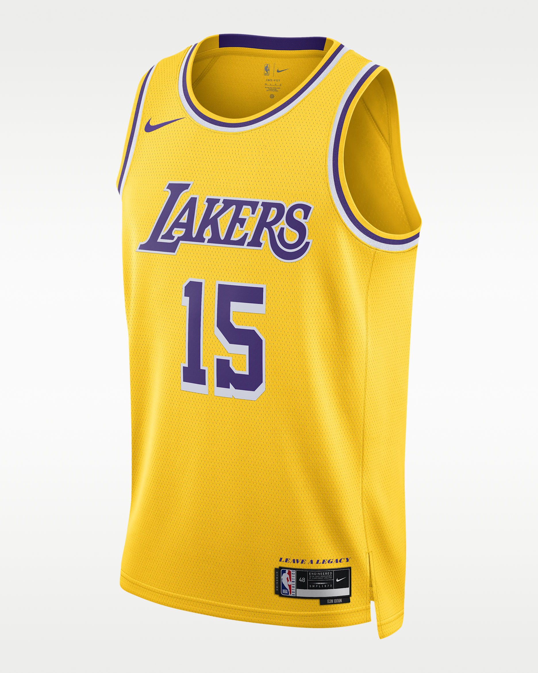 Los Angeles Lakers Icon Edition Men's Nike Dri-FIT NBA Swingman Jersey - Amarillo
