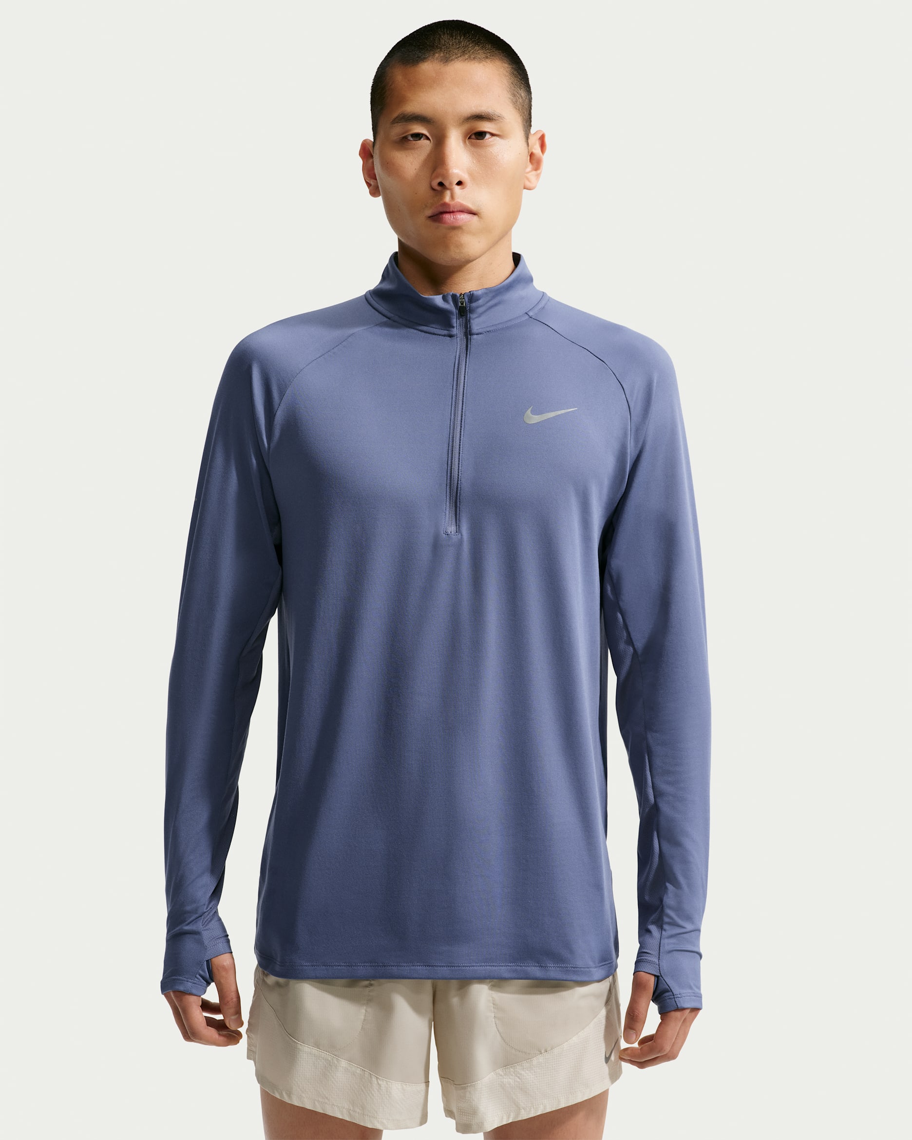 Nike Stride Men's Dri-FIT 1/2-Zip Running Top - Diffused Blue
