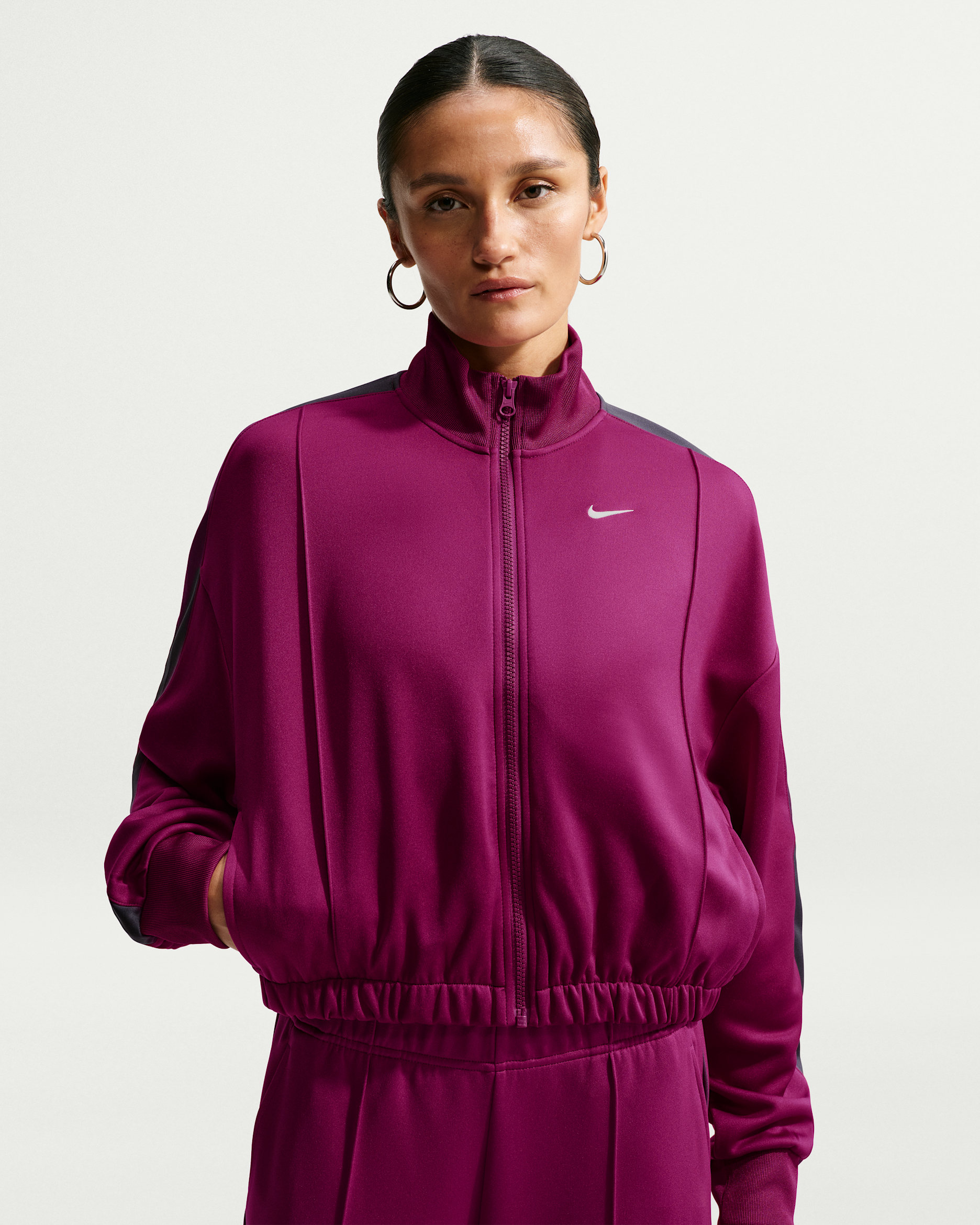 Chamarra de atletismo para mujer Nike Sportswear - Baya genuino/Parrilla/Vela