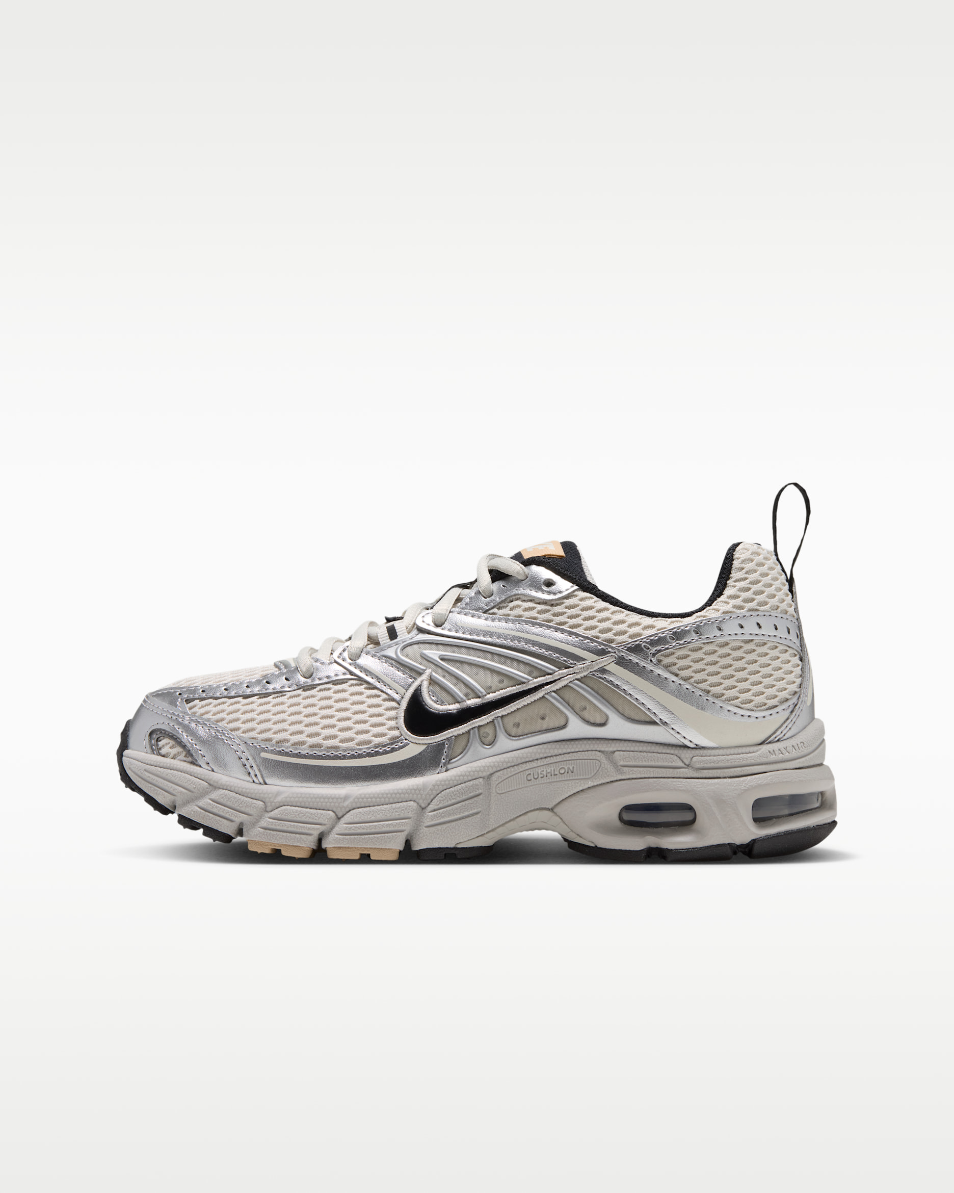 Nike Air Max Moto 2K Older Kids' Shoes - Light Bone/Metallic Silver/Light Orewood Brown/Black