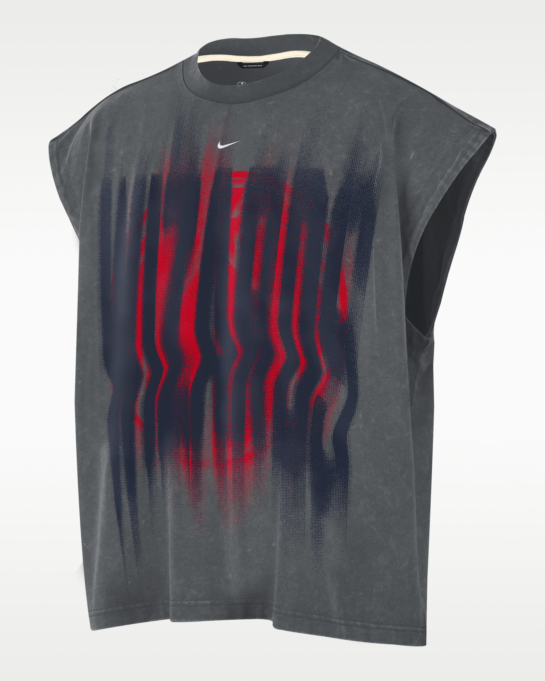 Camiseta de básquetbol sin mangas para hombre Washington Wizards Standard Issue - Gris hierro/Blanco
