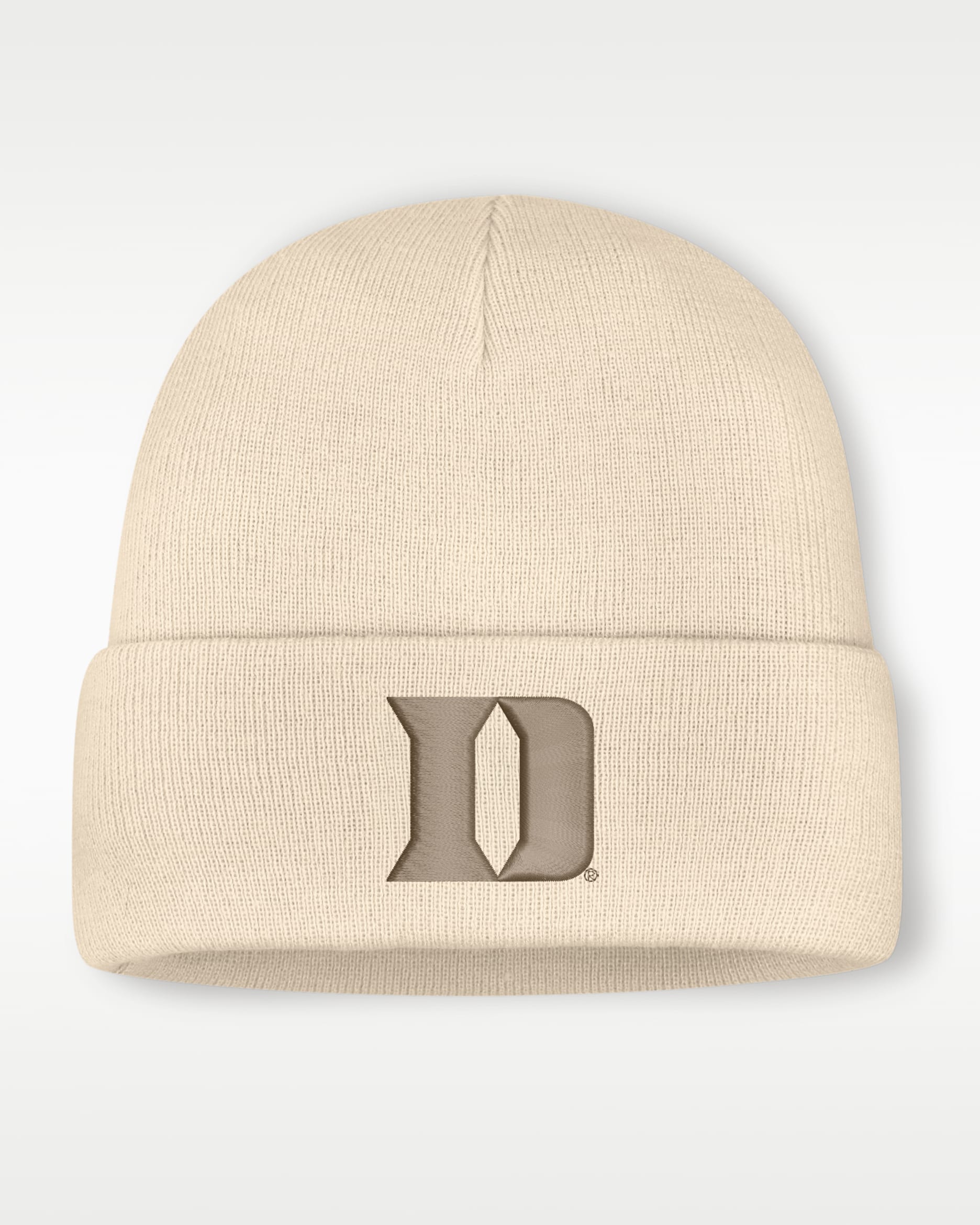 Gorro con dobladillo universitario Nike para hombre Duke - Natural