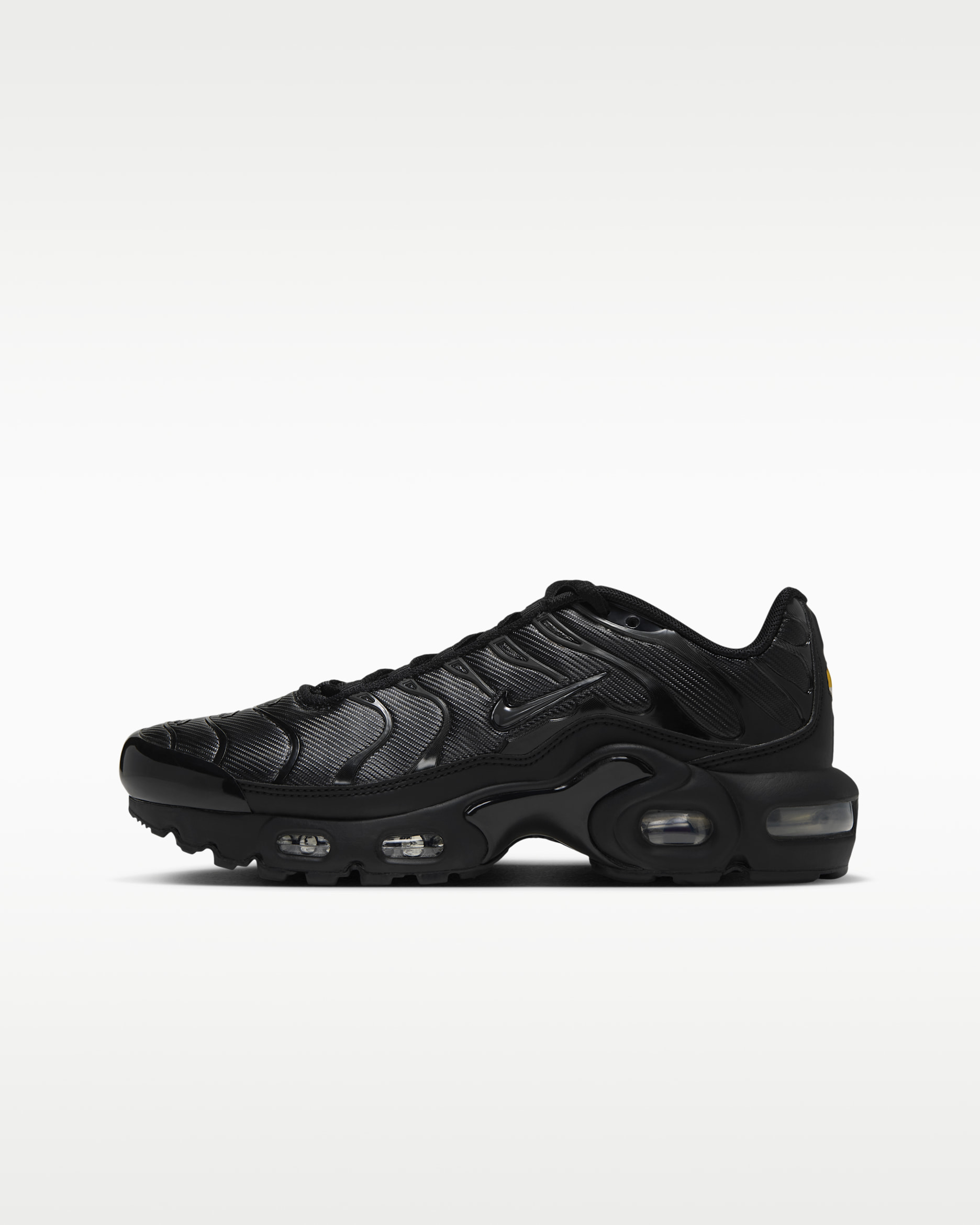 Nike Air Max Plus SE Older Kids' Shoes - Black/Metallic Silver/Iron Grey