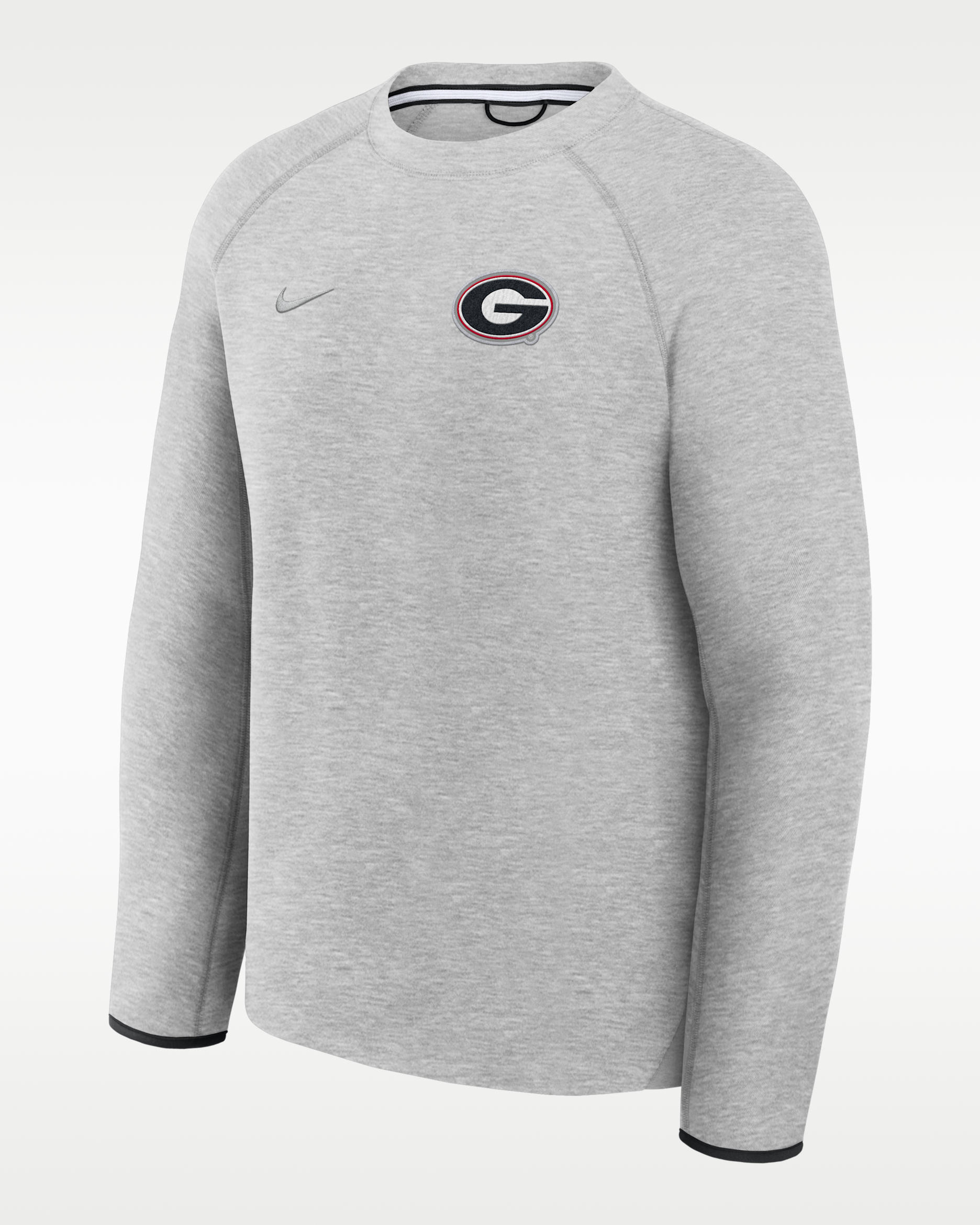 Georgia Tech Fleece Men's Nike College Pullover Crew - Grey