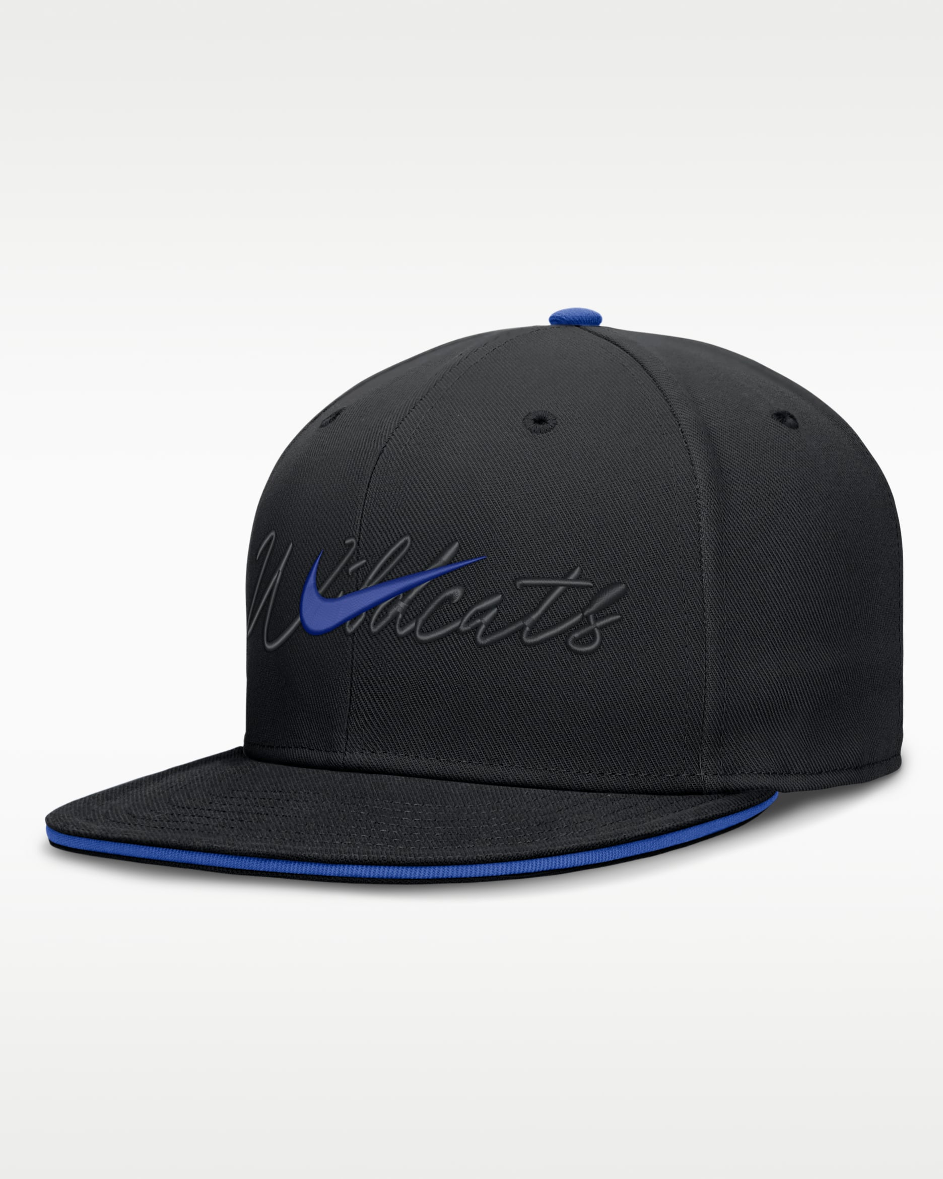 Gorra universitaria Nike Dri-FIT ajustada para hombre Kentucky Pro - Negro