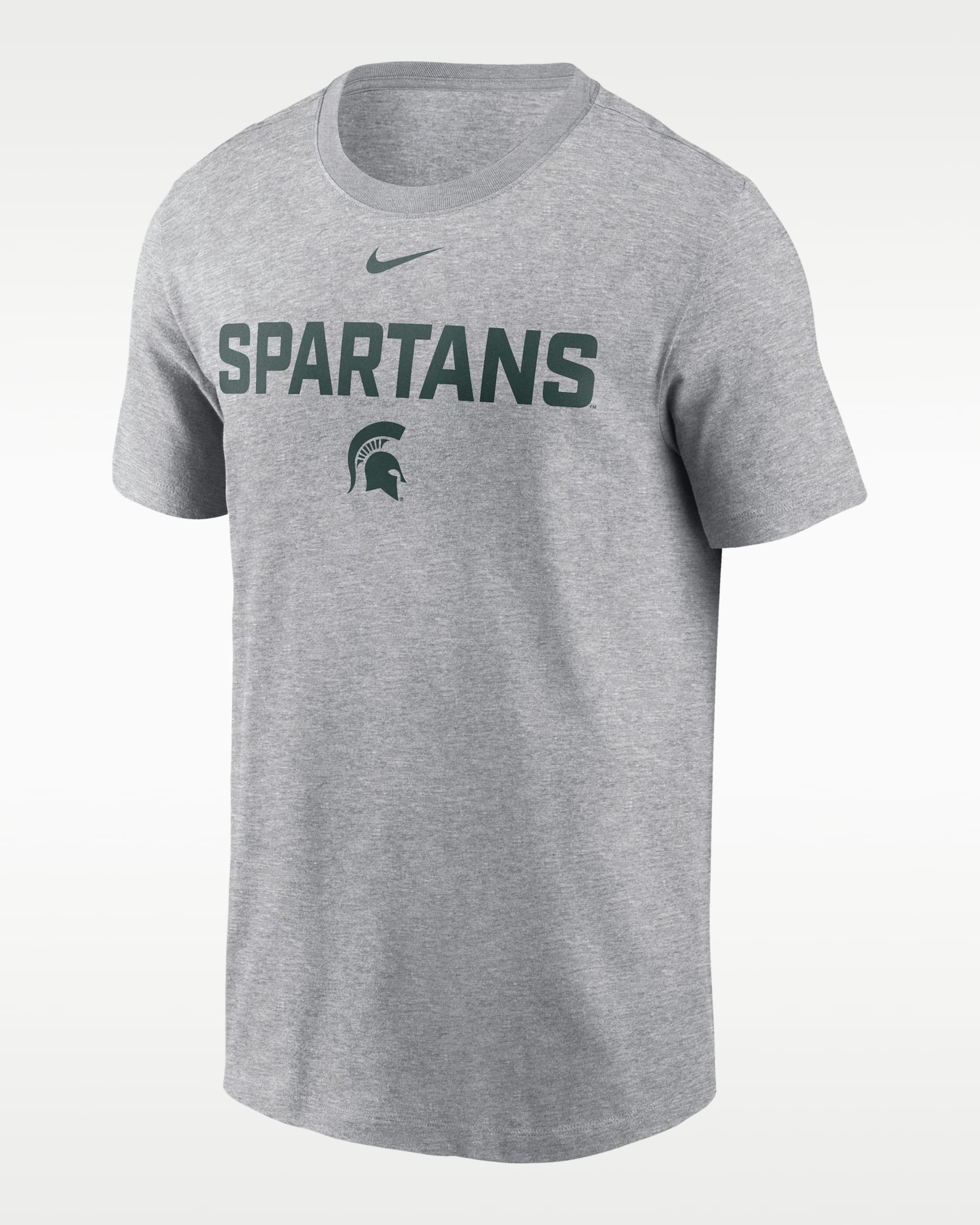 Michigan State Campus 2-Hit Men's Nike College T-Shirt - Grey