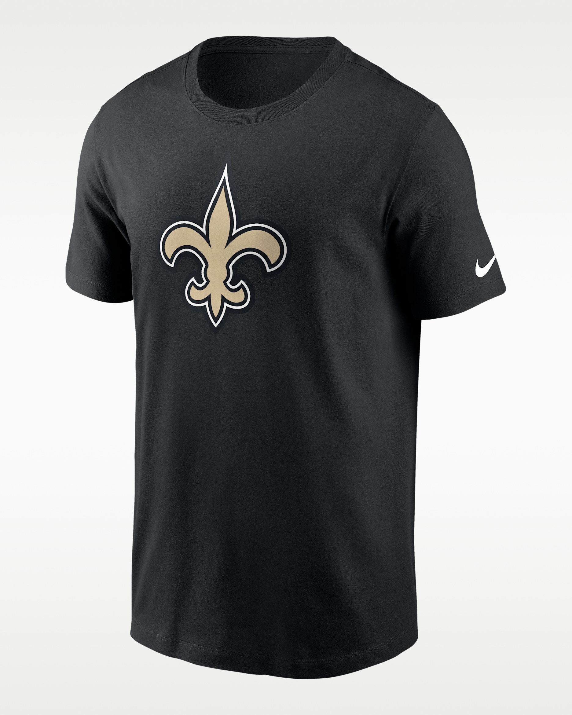 Playera Nike de la NFL para hombre New Orleans Saints Logo Essential - Negro