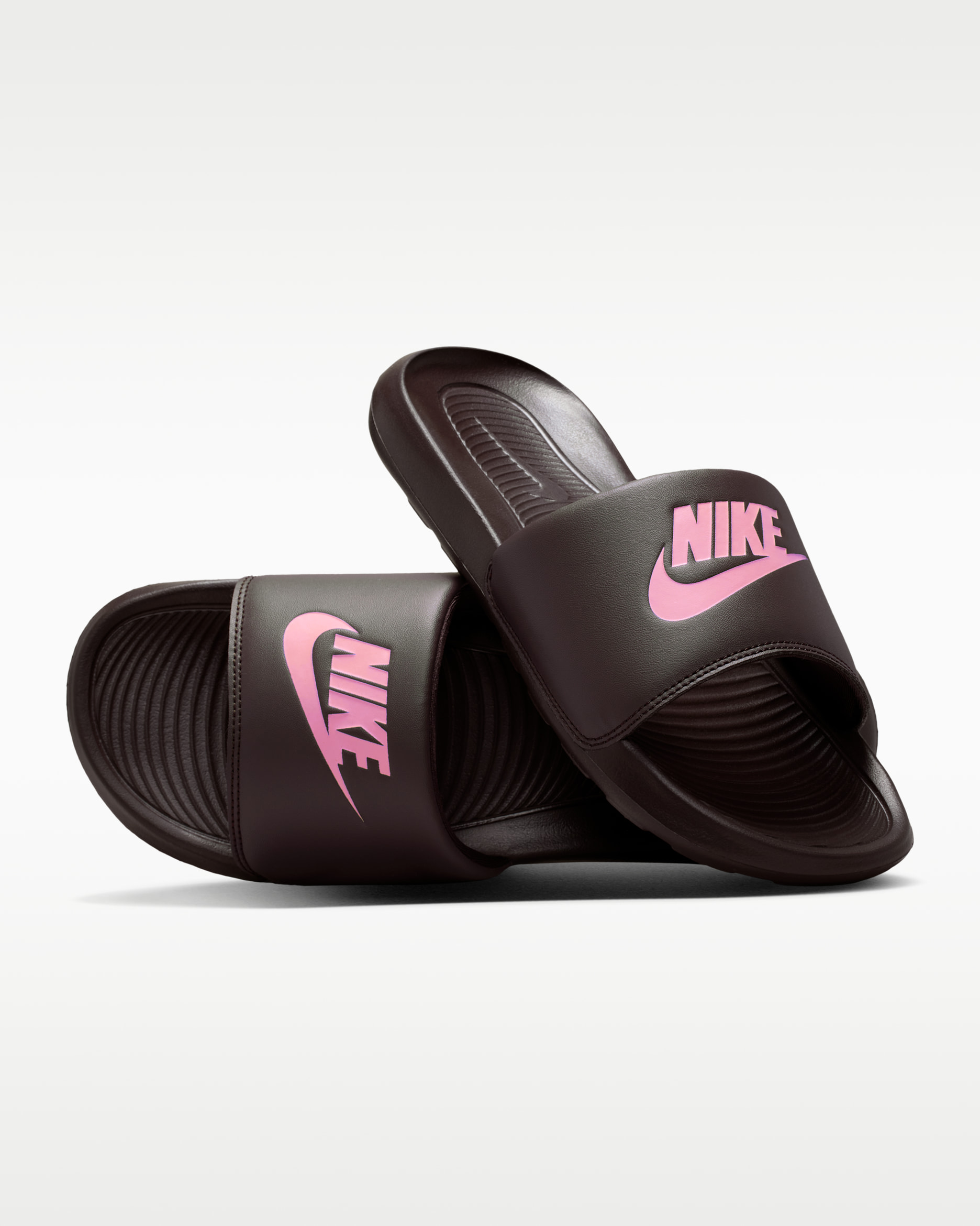 รองเท้าแตะผู้หญิง Nike Victori One - Burgundy Ash/Light Magenta