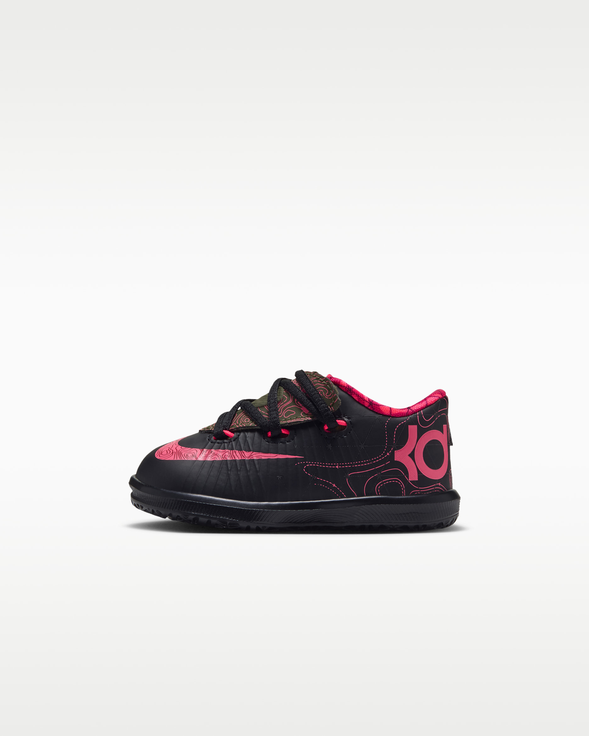 KD 6 "Meteorology" Baby/Toddler Shoes - Black/Medium Olive/Noble Red/Atomic Red