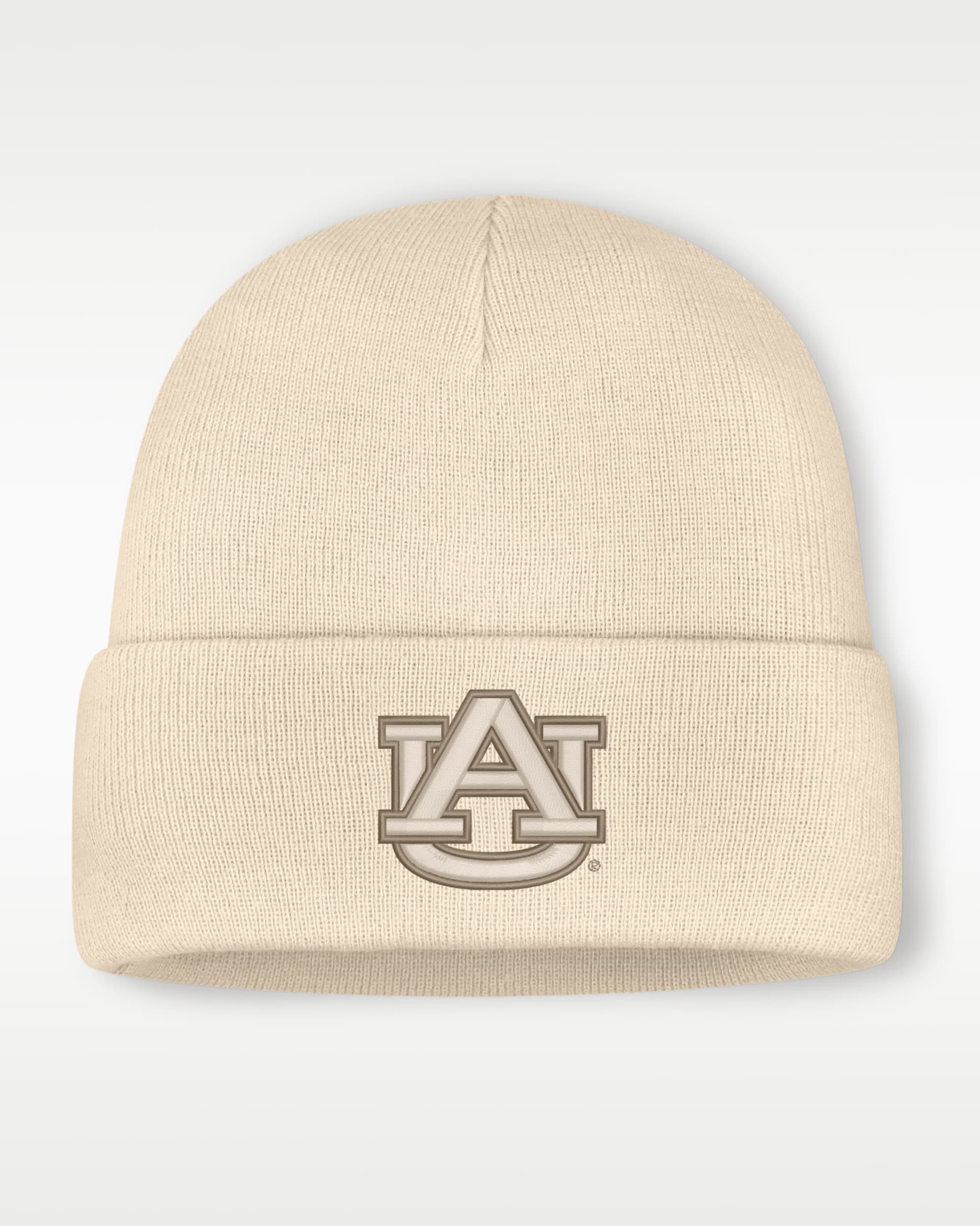 Auburn Men's Nike College Cuffed Beanie - Natural