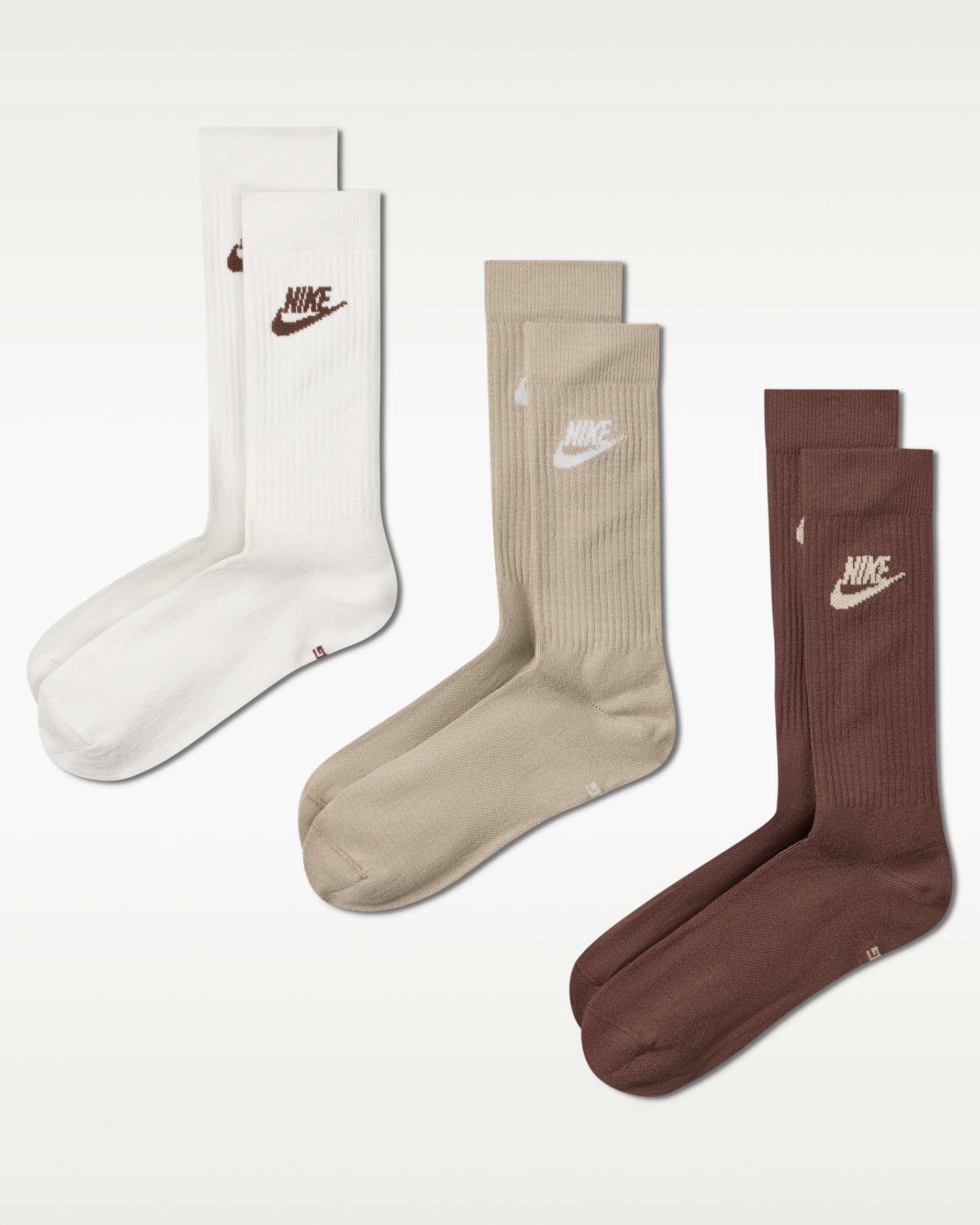 Nike Sportswear Everyday Essential Crew Socks (3 Pairs) - Multi-Colour