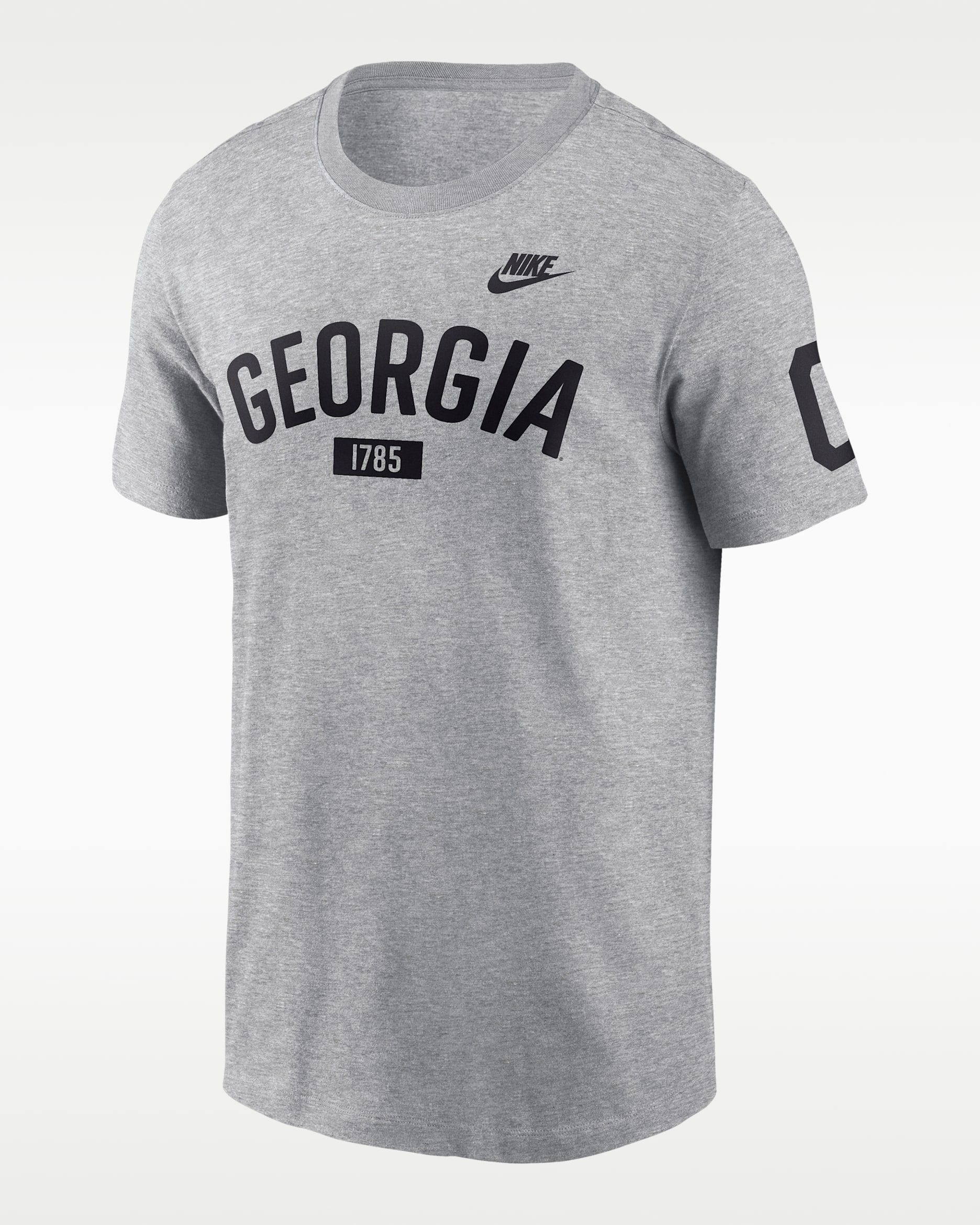 Playera universitaria Nike para hombre Georgia Legacy Arch 2-Hit - Gris