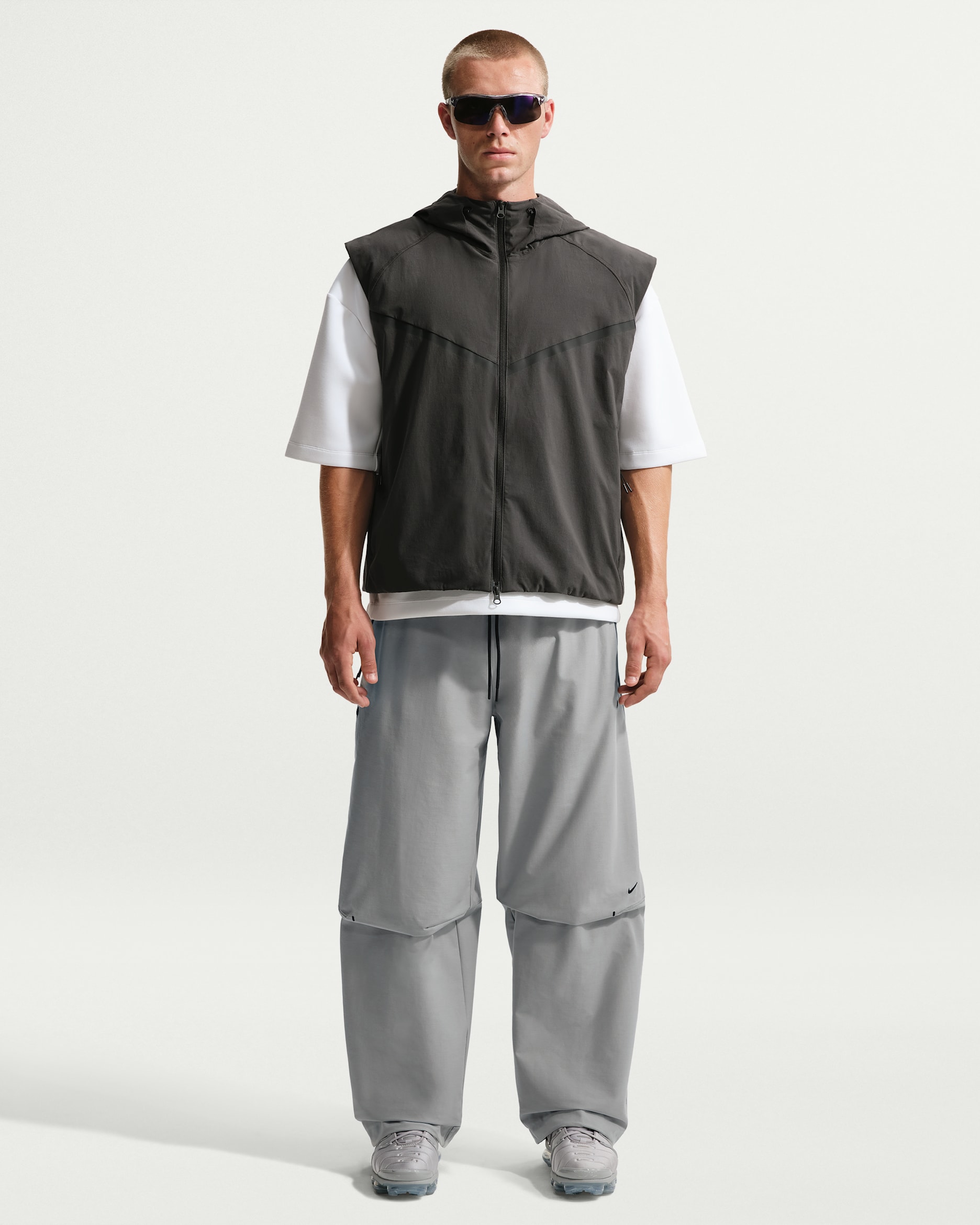 Pantalon homme en maille Shori Dri-FIT Nike Tech pour homme - Light Pumice/Noir