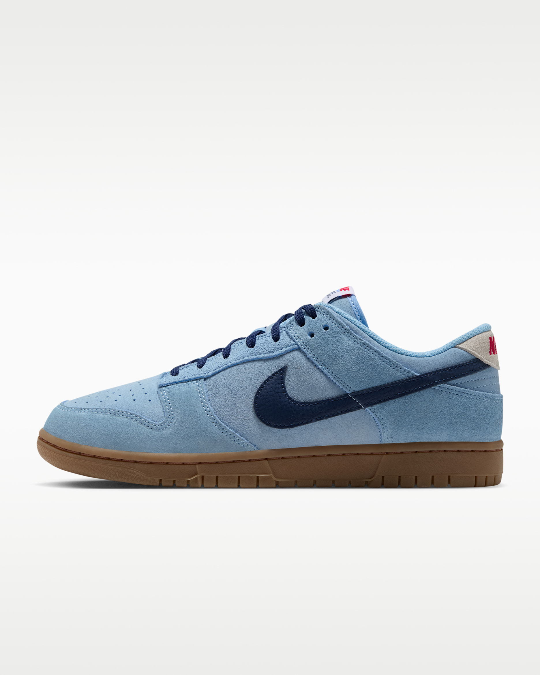 Nike Dunk Low Retro Men's Shoes - Soft Blue/Summit White/University Red/Midnight Navy