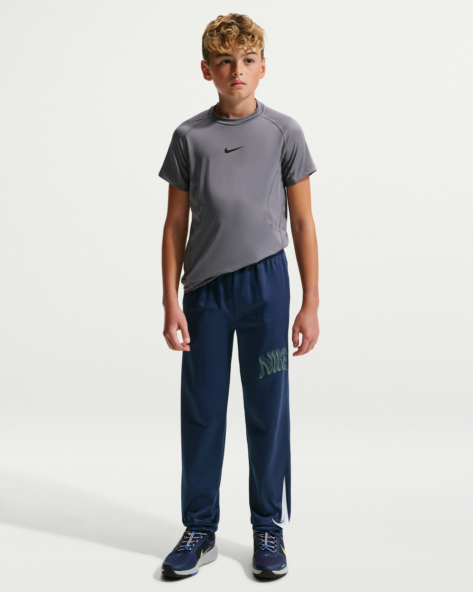 Nike Trophy Big Kids' Therma-FIT Fleece Pants - Midnight Navy
