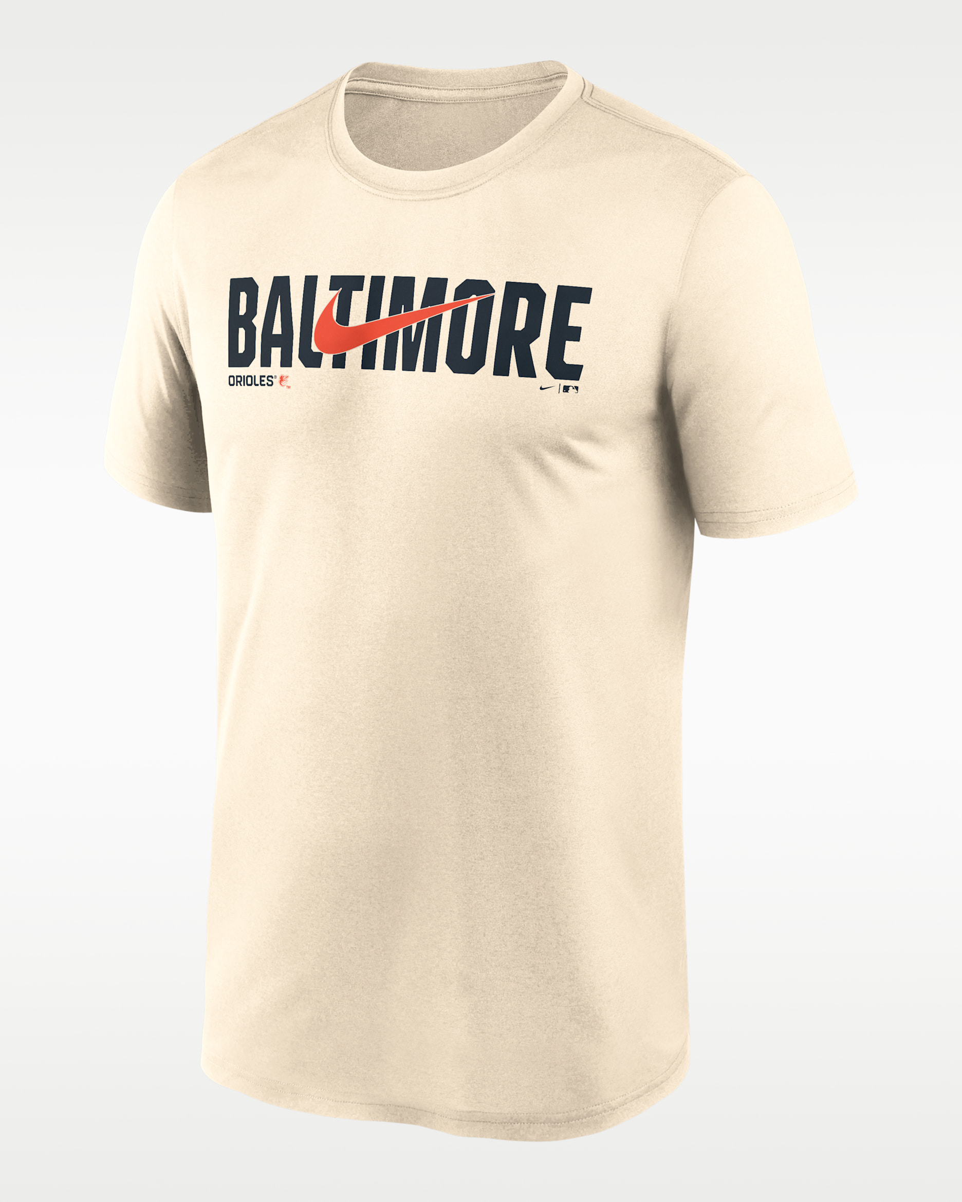 Baltimore Orioles Swoosh Legend Men's Nike Dri-FIT MLB T-Shirt - Cream