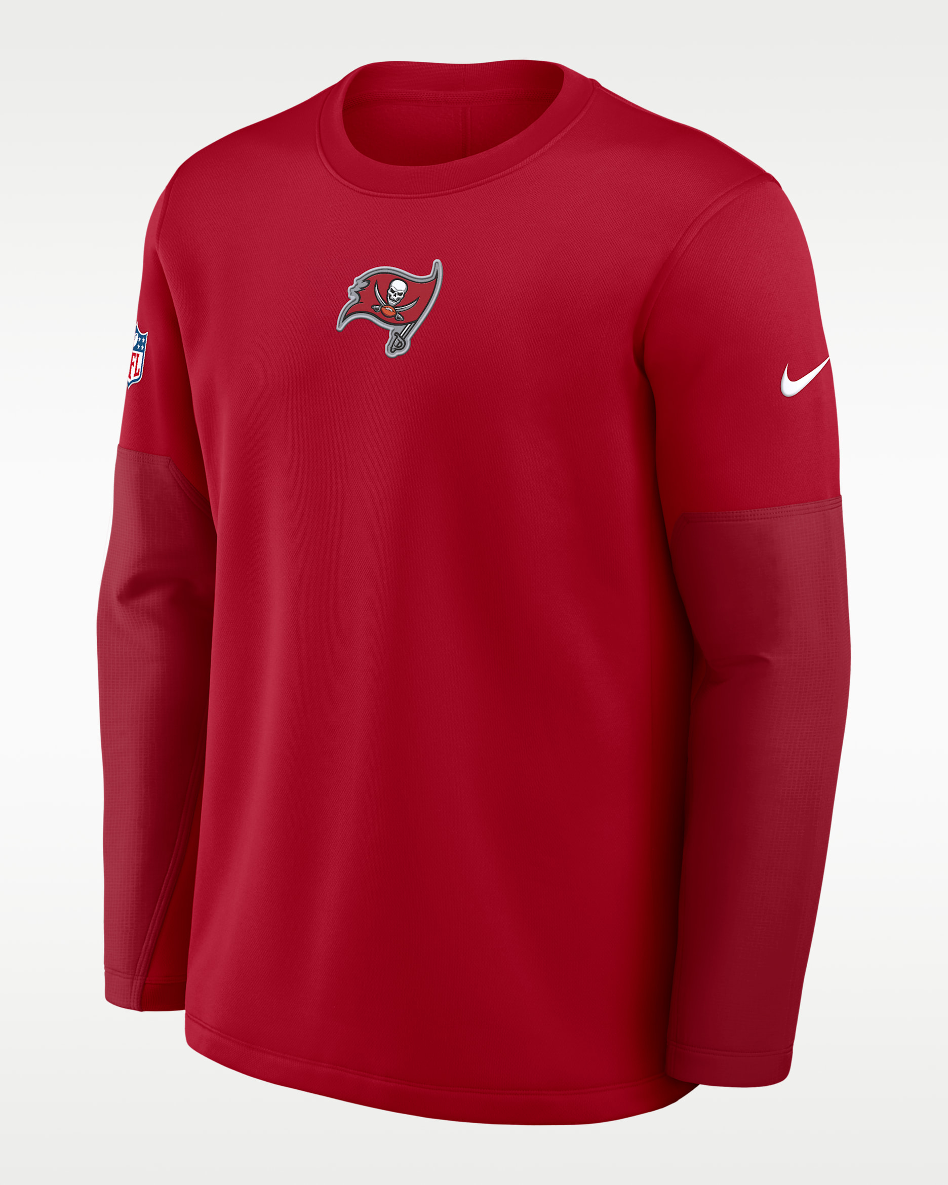 Tampa Bay Buccaneers Scripted To Win Sideline Coach Men's Nike Therma-FIT NFL Long-Sleeve T-Shirt - Red