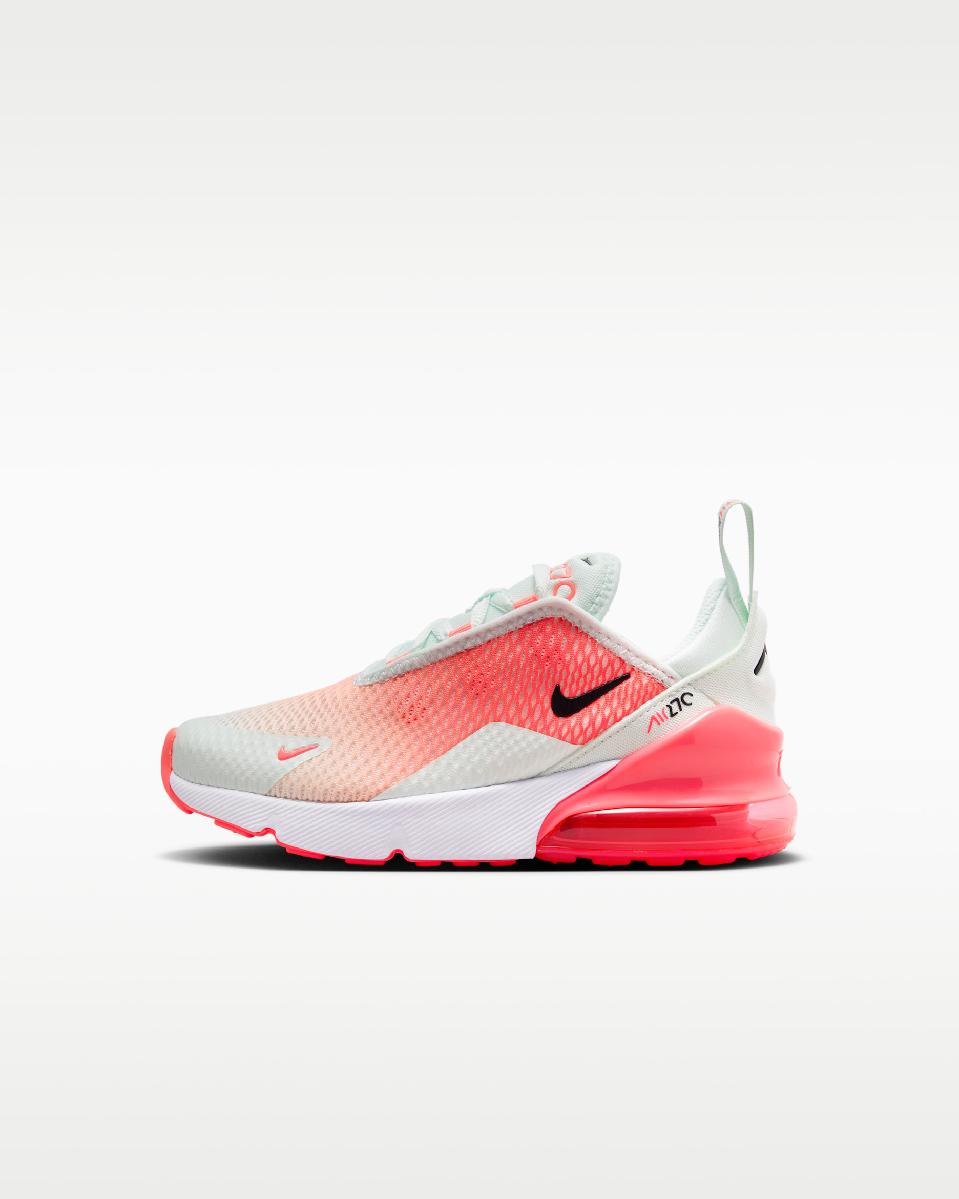 Nike Air Max 270 Little Kids' Shoes - Barely Green/Hot Lava/Black