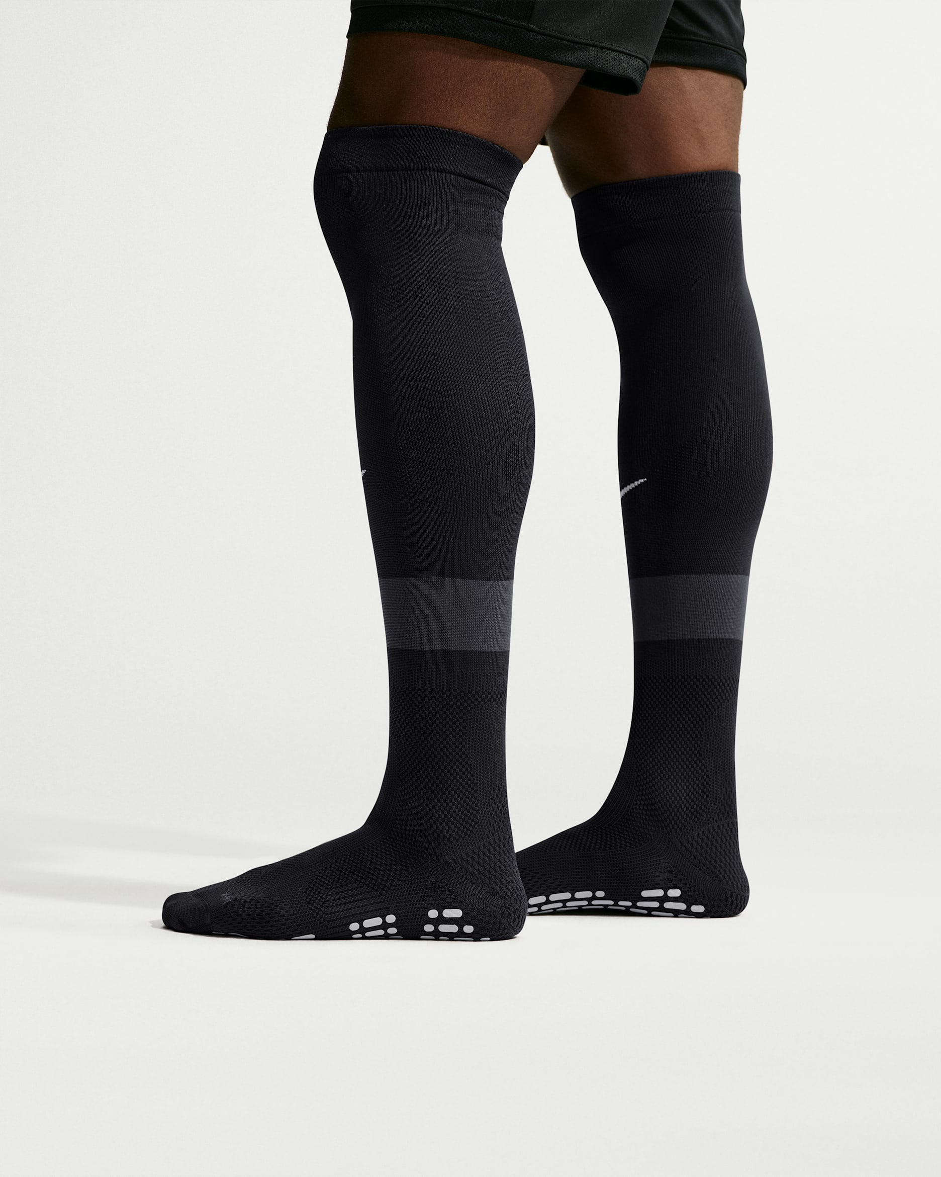 Nike VaporFast Soccer Knee-High Socks (1 Pair) - Black/Wolf Grey/Anthracite/White