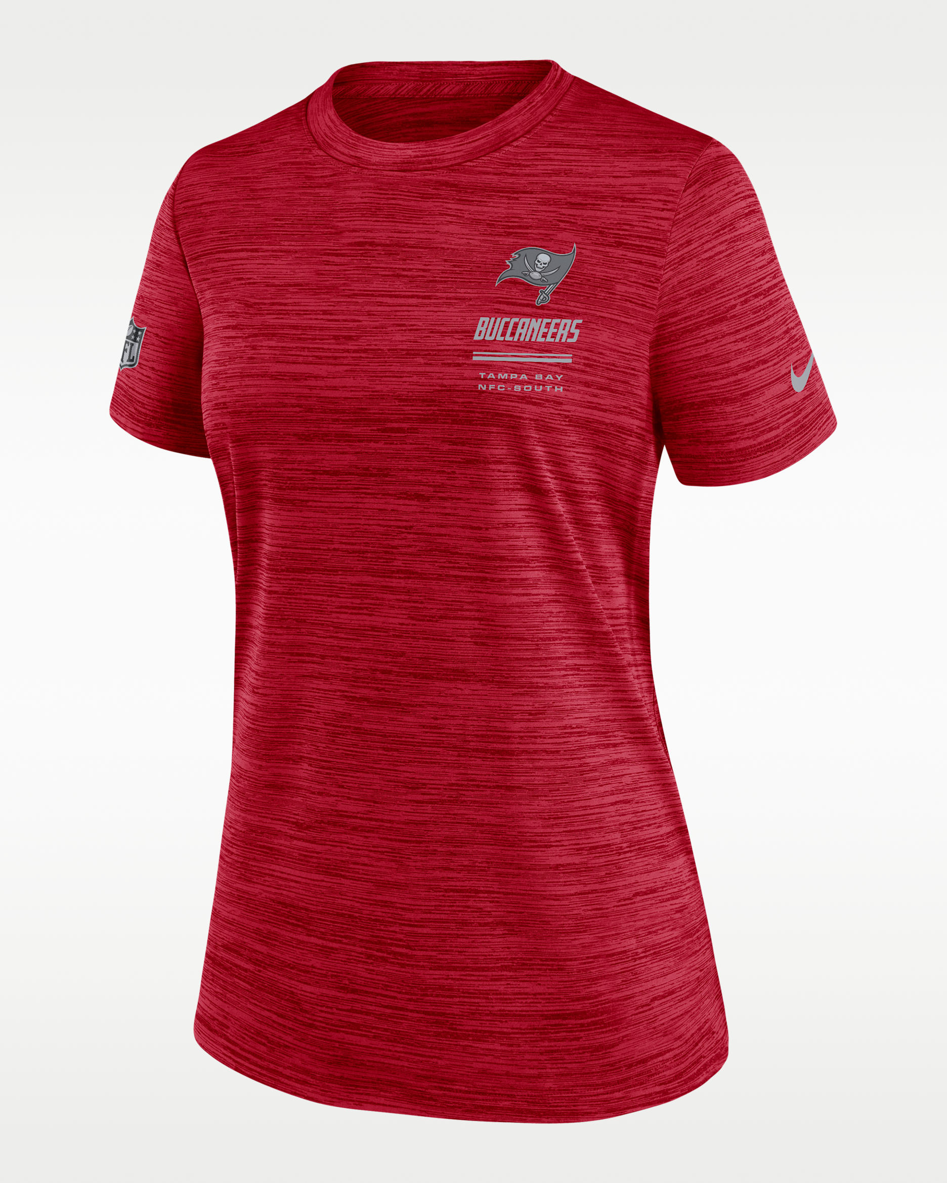 Tampa Bay Buccaneers Sideline Velocity Women's Nike Dri-FIT NFL T-Shirt - Red