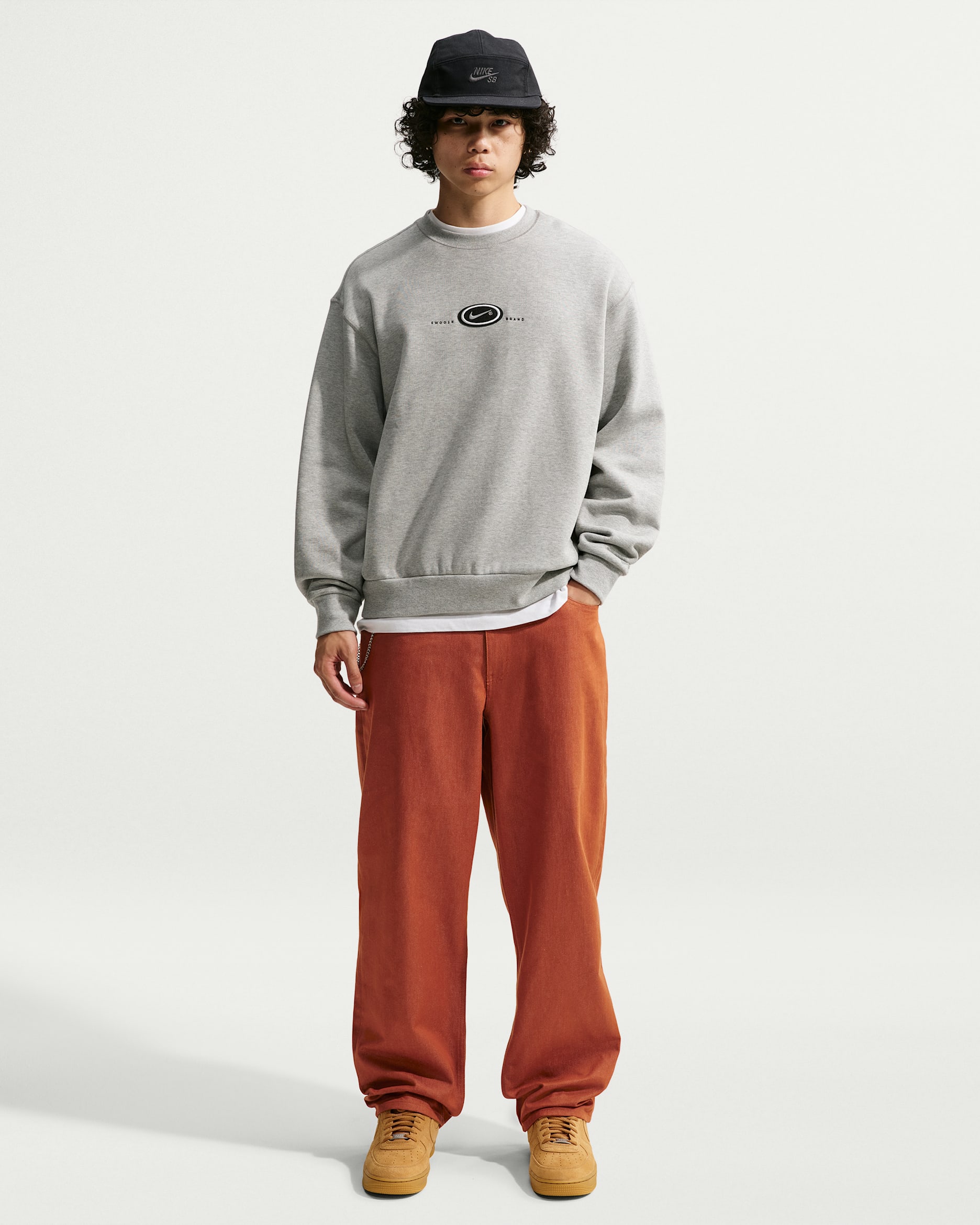 Nike SB Men's Loose Denim Skate Pants - Dark Russet