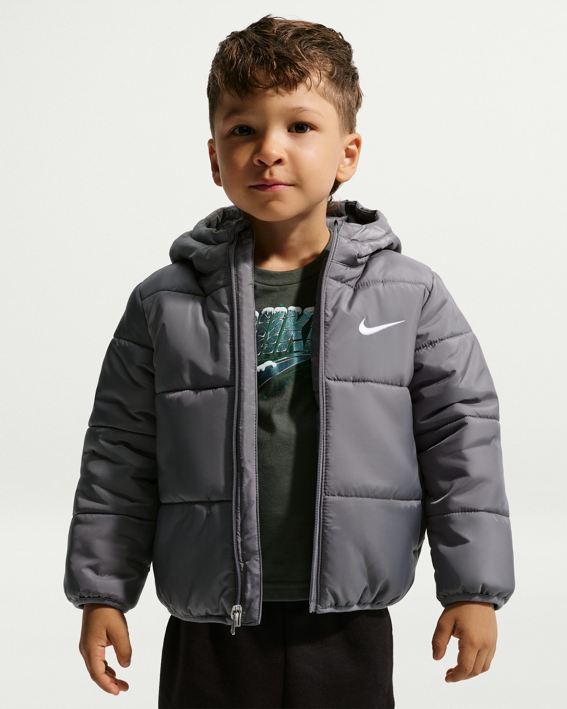 Nike Essentials Toddler Heavyweight Puffer Jacket - Smoke Grey
