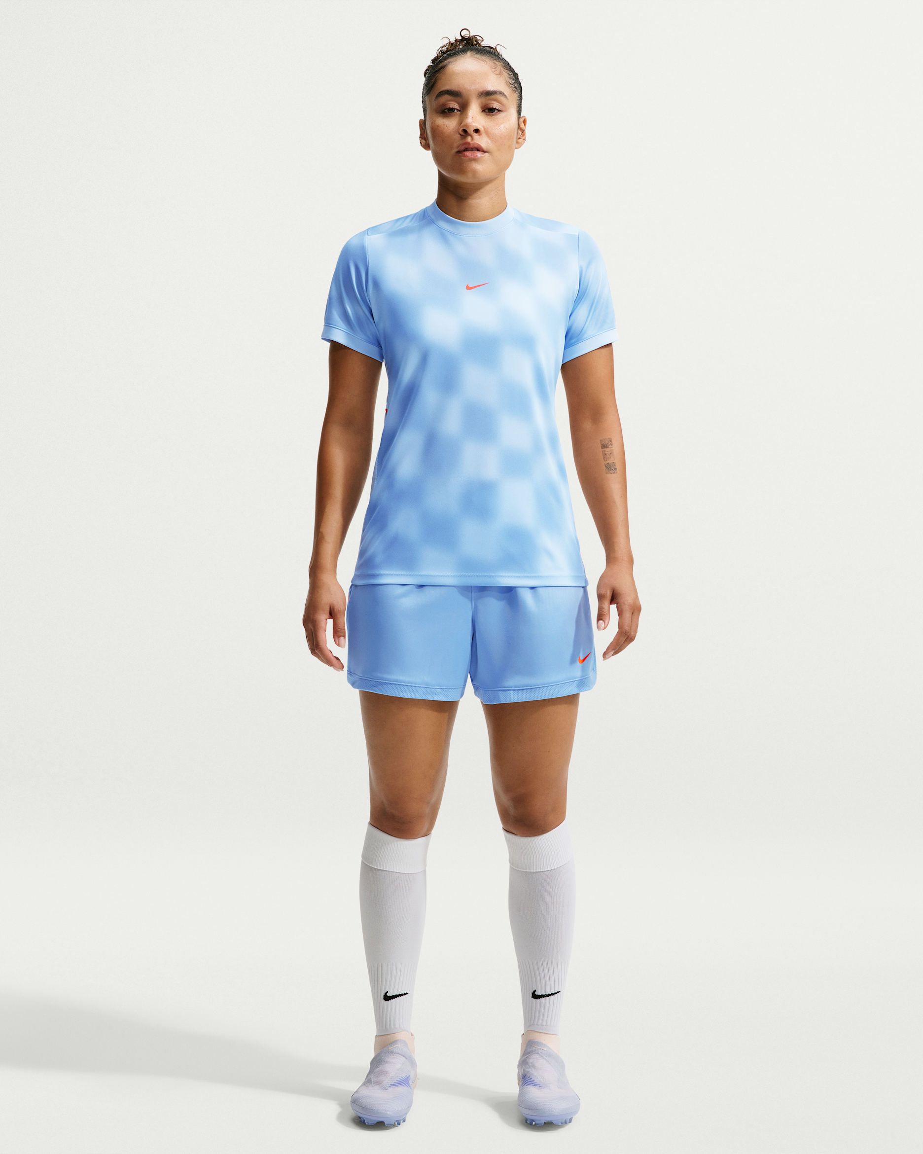 Nike United Academy Women's Dri-FIT Soccer Shorts - Leche Blue/Celestine Blue/Total Orange