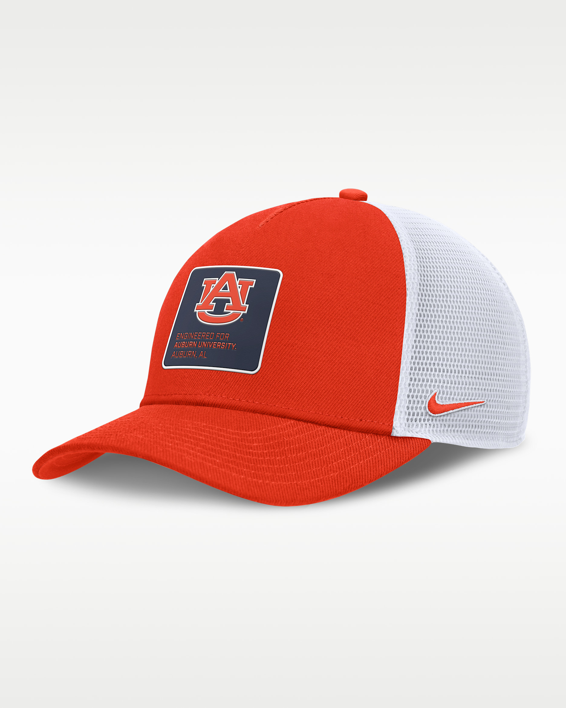 Gorra de rejilla universitaria Nike ajustable para hombre Auburn On-Field Rise Engineered - Naranja