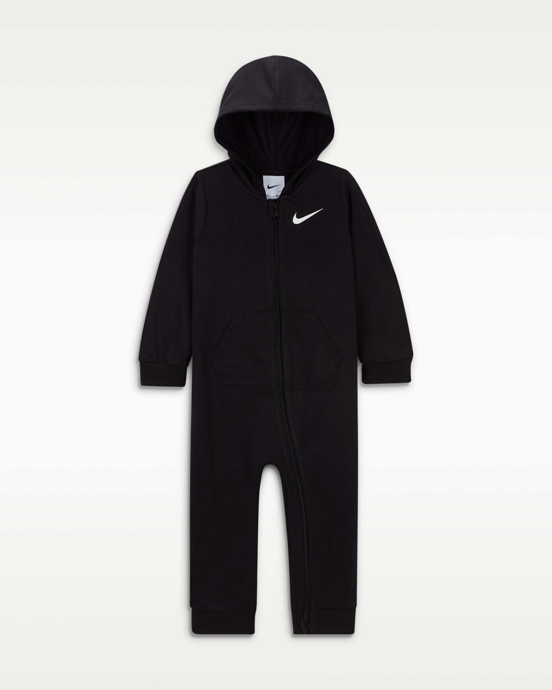 Nike Essentials Baby Hooded Coverall - Black