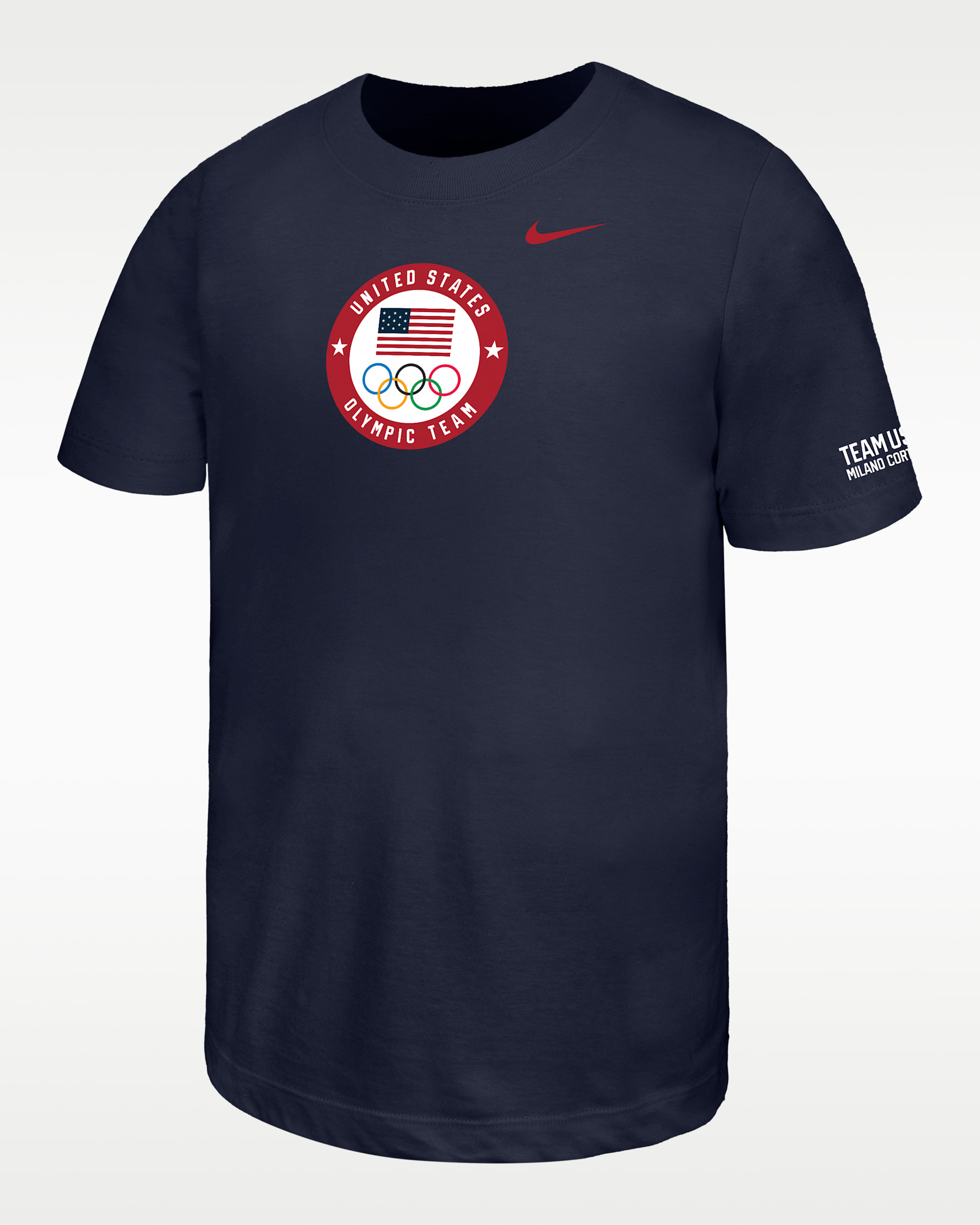 USA Nike Fanwear Collection Big Kids' Soccer T-Shirt - College Navy