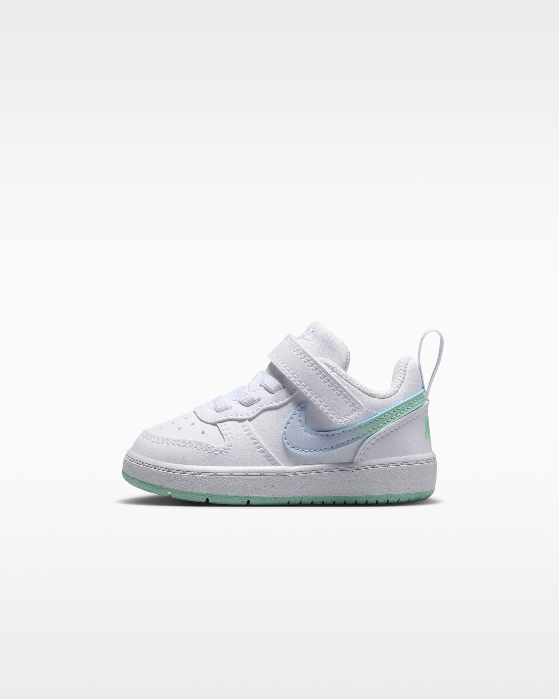 Nike Court Borough Low Baby/Toddler Shoes - White/Football Grey/Arctic Green