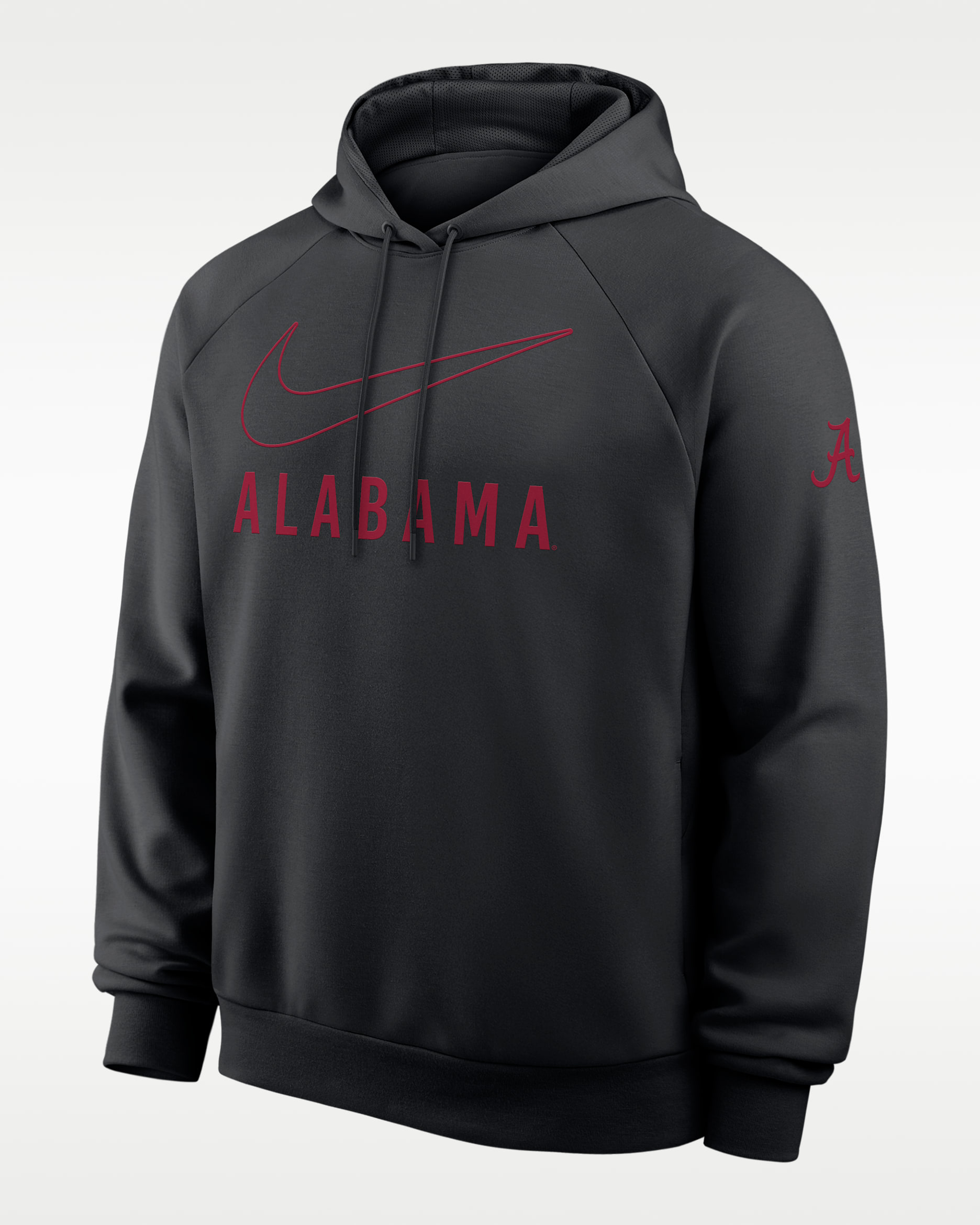 Alabama Premium Performance Men's Nike Dri-FIT College Pullover Hoodie - Black